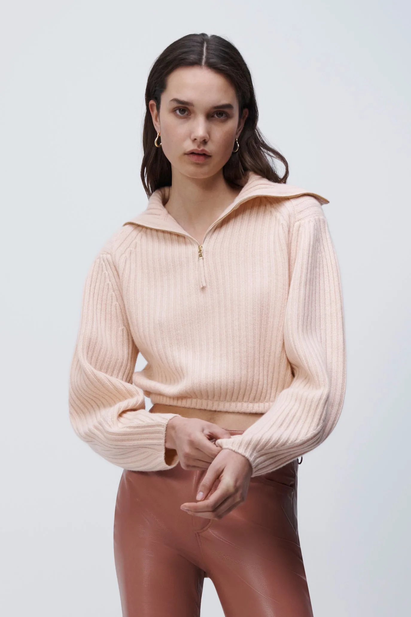 Janae Recycled Cashmere Turtleneck Pullover sold by Simkhai product image thumbnail 3