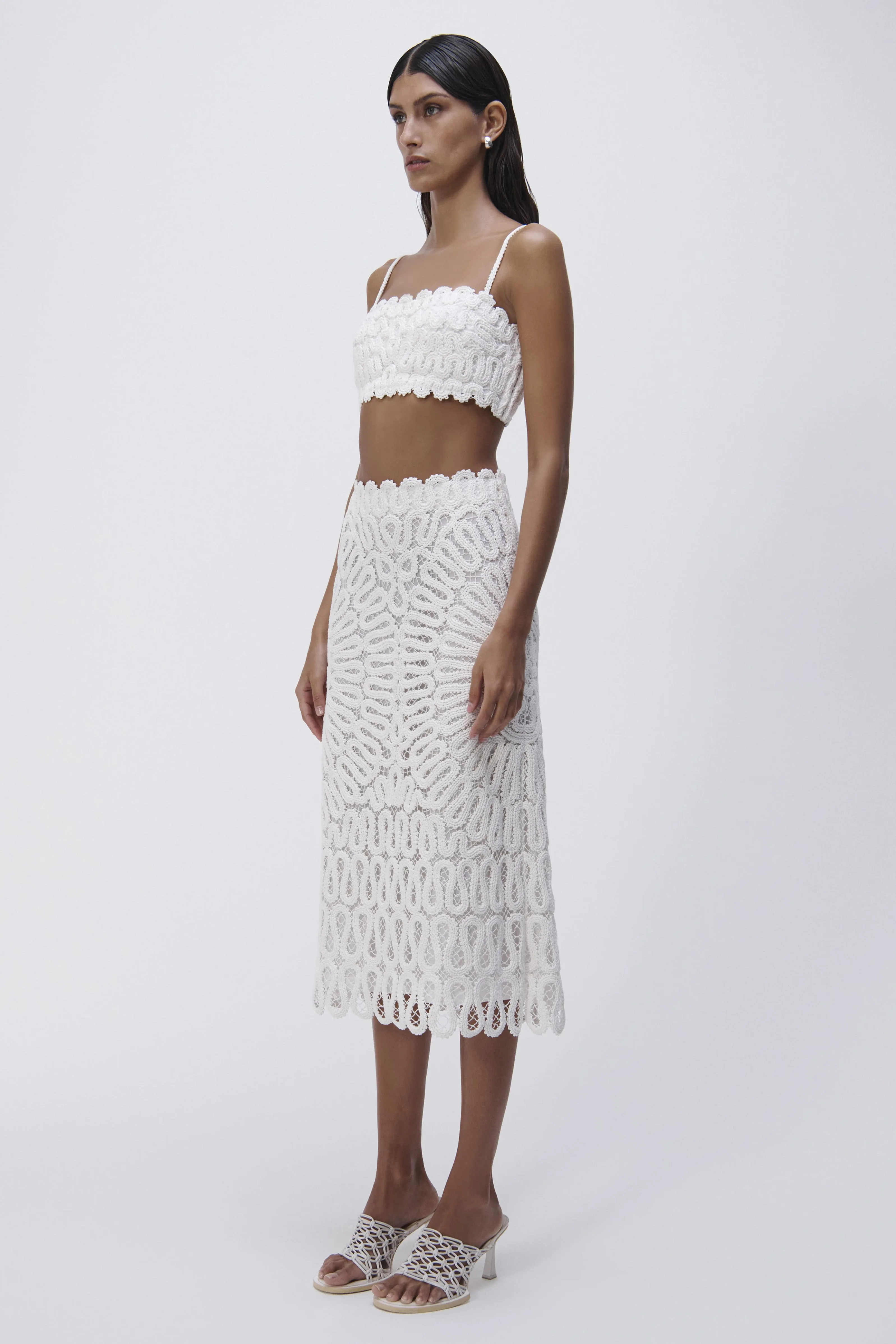 Sally Crochet Midi Skirt sold by Simkhai product image thumbnail 5