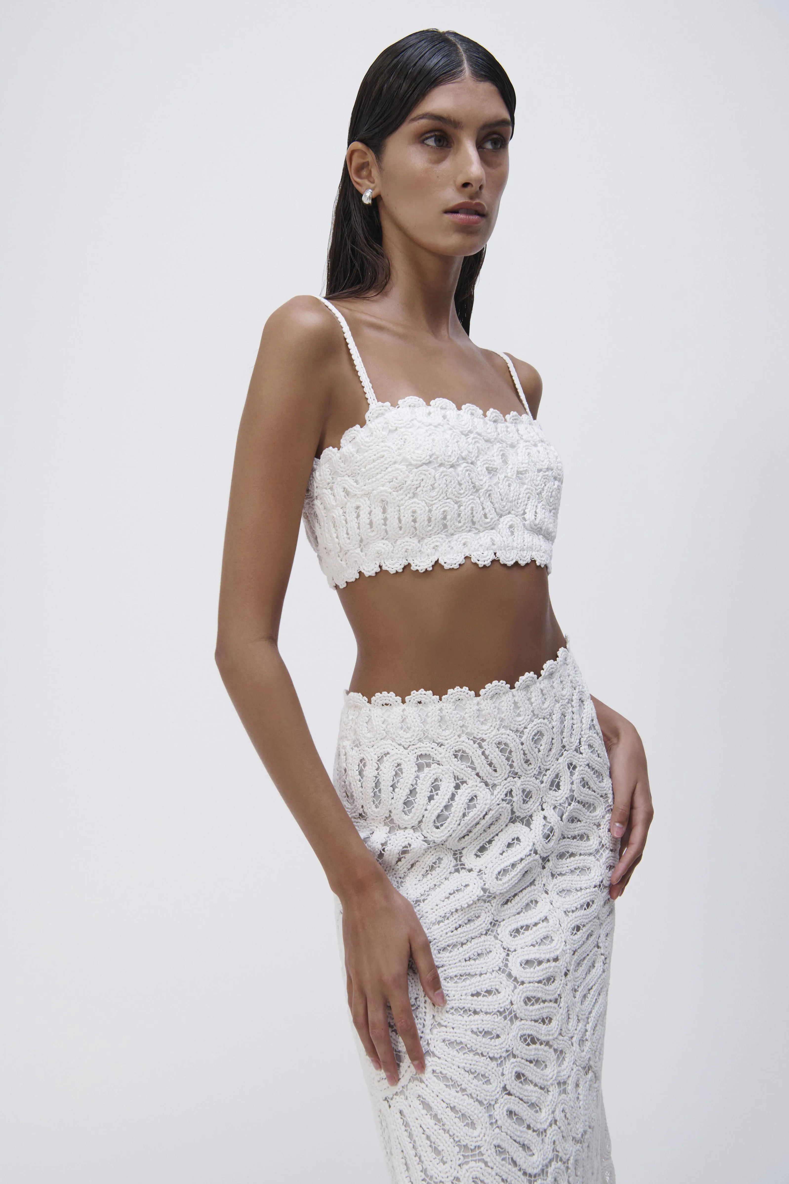 Sally Crochet Midi Skirt sold by Simkhai product image thumbnail 4