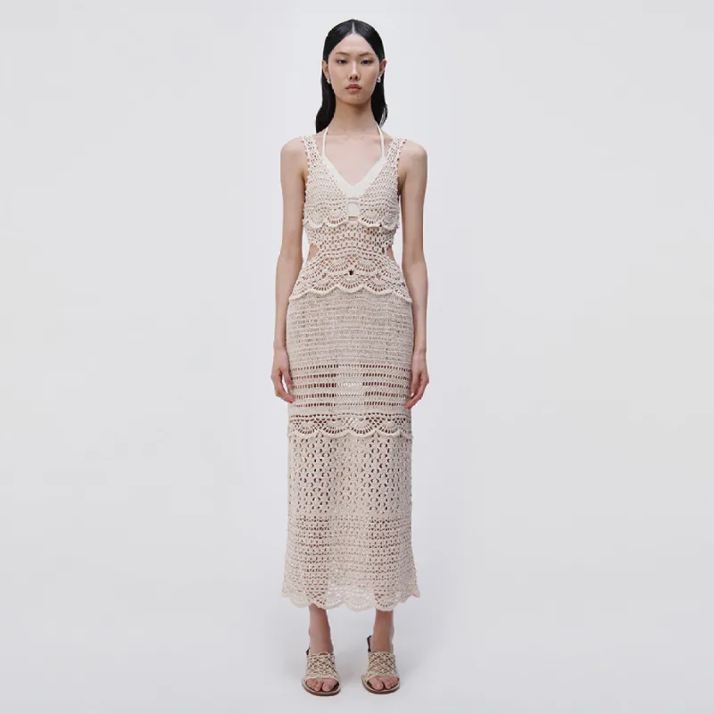 Cory Hand Crochet Maxi Dress made by Simkhai