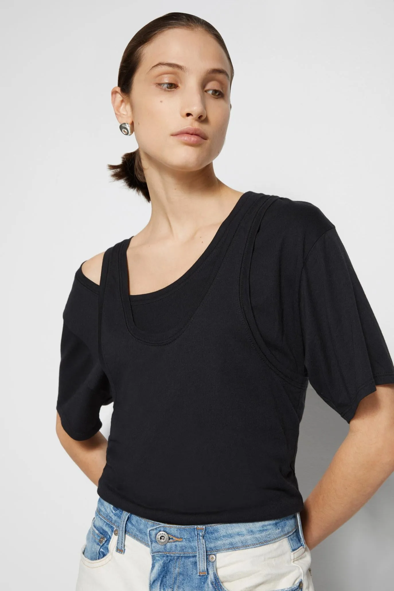 Dionne Organic Cotton Tee sold by Simkhai product image thumbnail 4