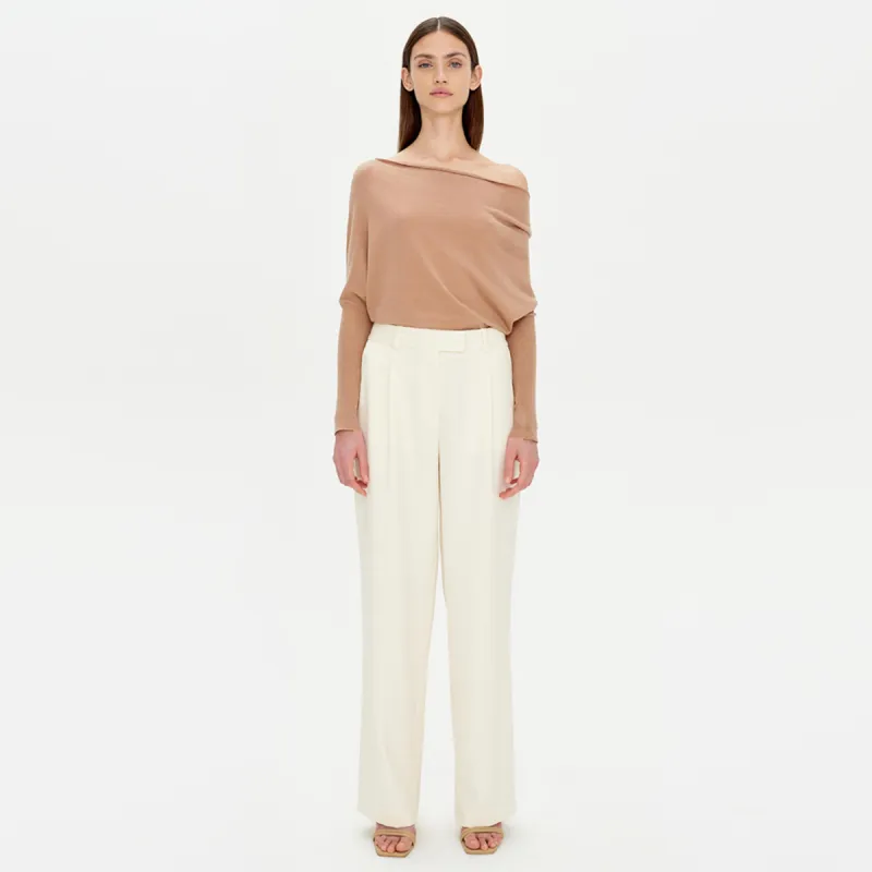 Lavina Off Shoulder Sweater made by Simkhai