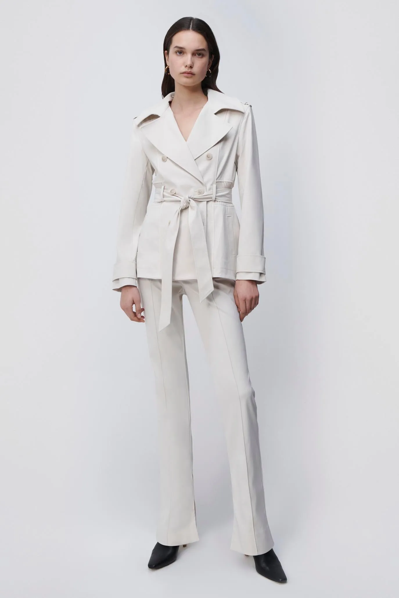 Soren Cropped Trench Jacket sold by Simkhai product image thumbnail 3