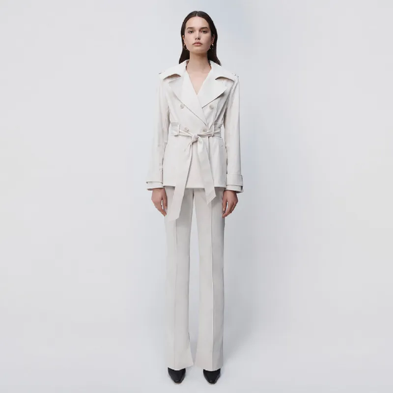 Soren Cropped Trench Jacket made by Simkhai
