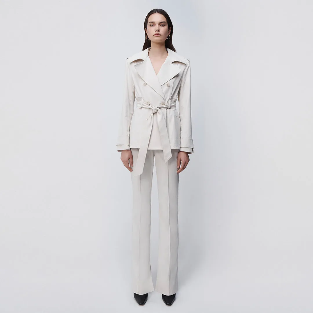 Soren Cropped Trench Jacket sold by Simkhai