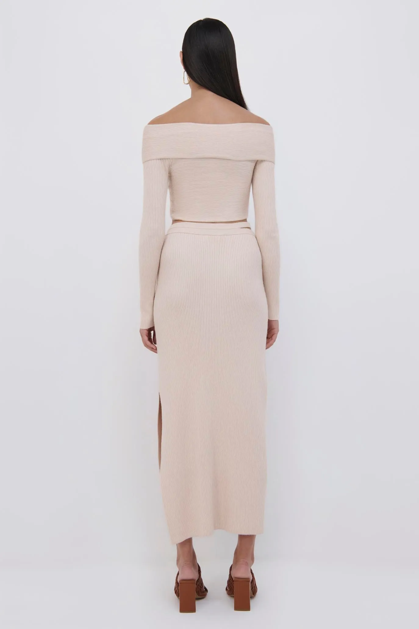 Archie Recycled Rib Midi Skirt sold by Simkhai product image thumbnail 5