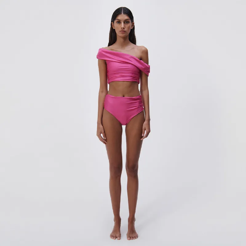 Millie Satin Bikini Bottom made by Simkhai