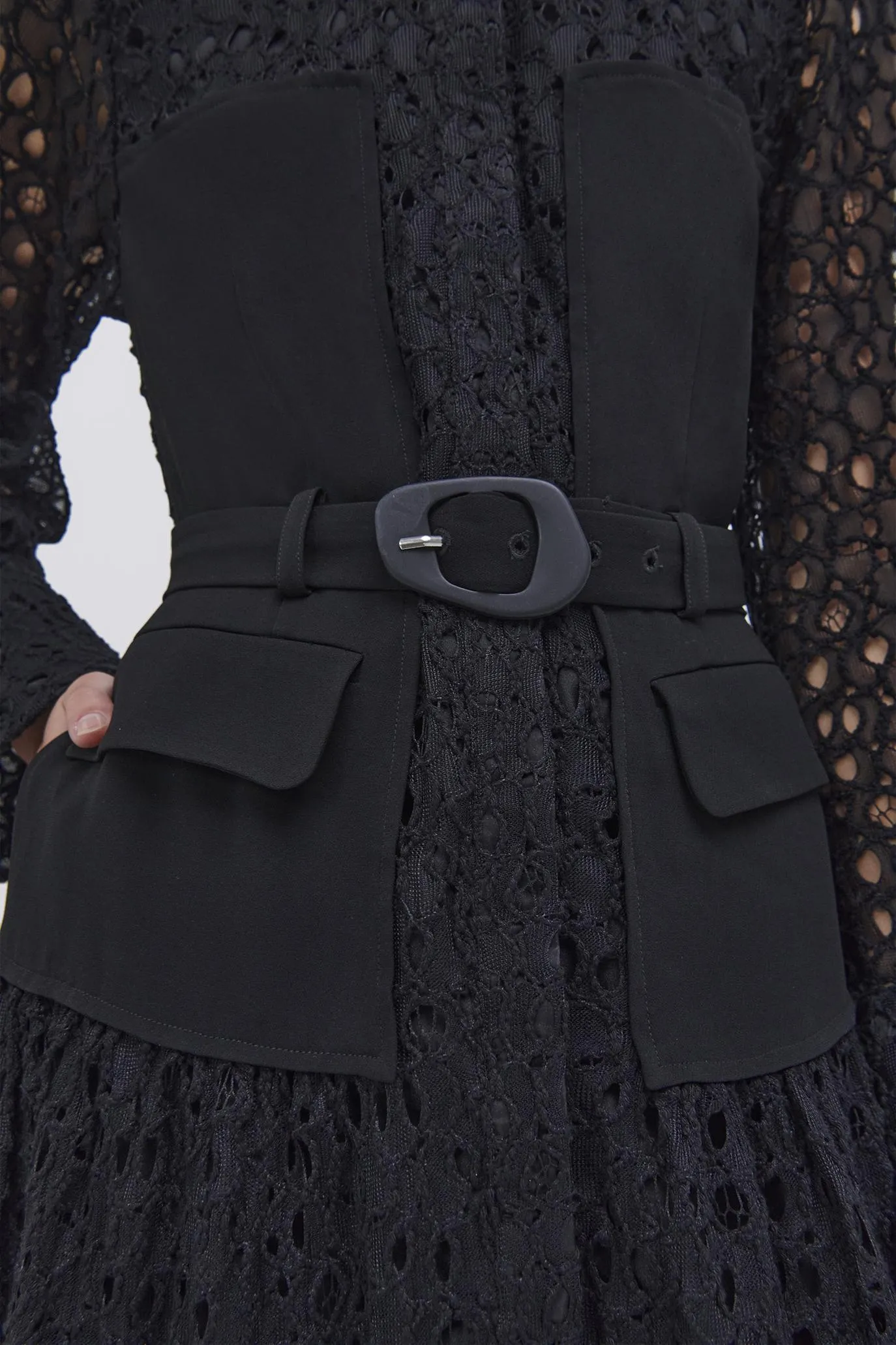 Zuma Patchwork Shirt Dress sold by Simkhai product image thumbnail 3