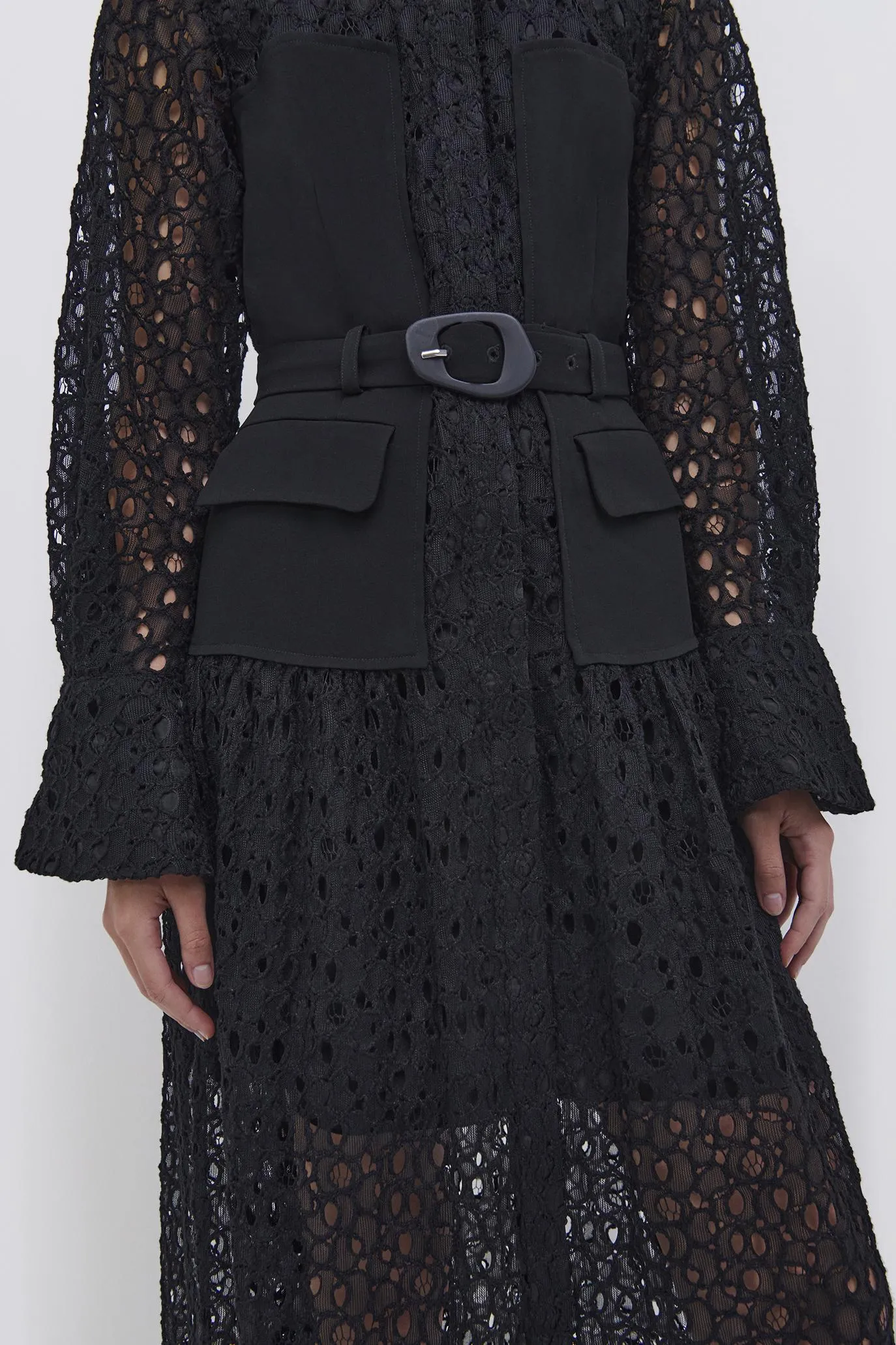 Zuma Patchwork Shirt Dress sold by Simkhai product image thumbnail 5