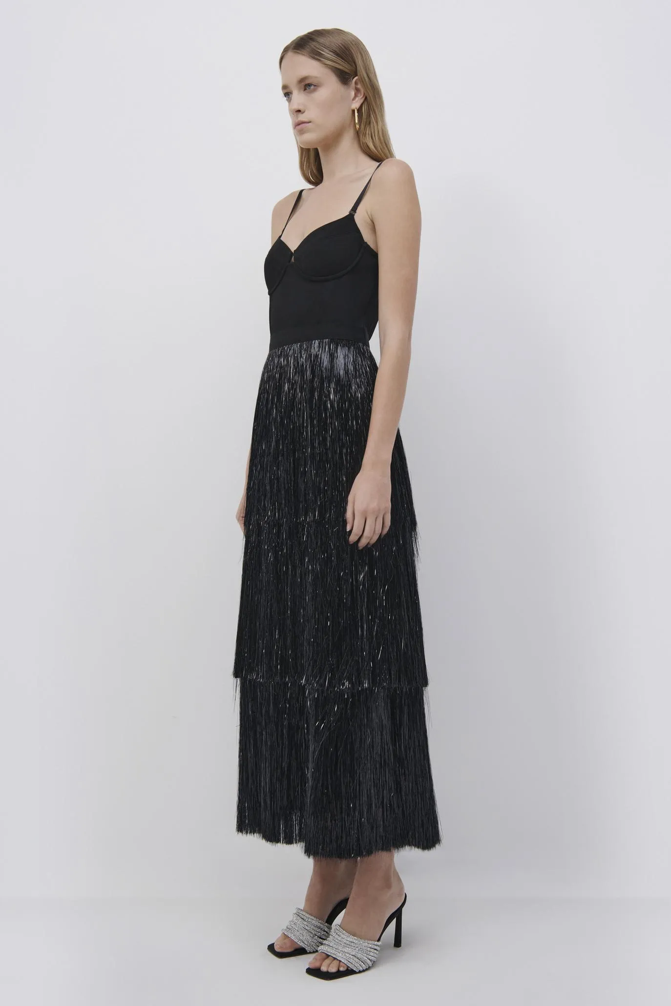 Hamila Tinsel Fringe Midi Dress sold by Simkhai product image thumbnail 5