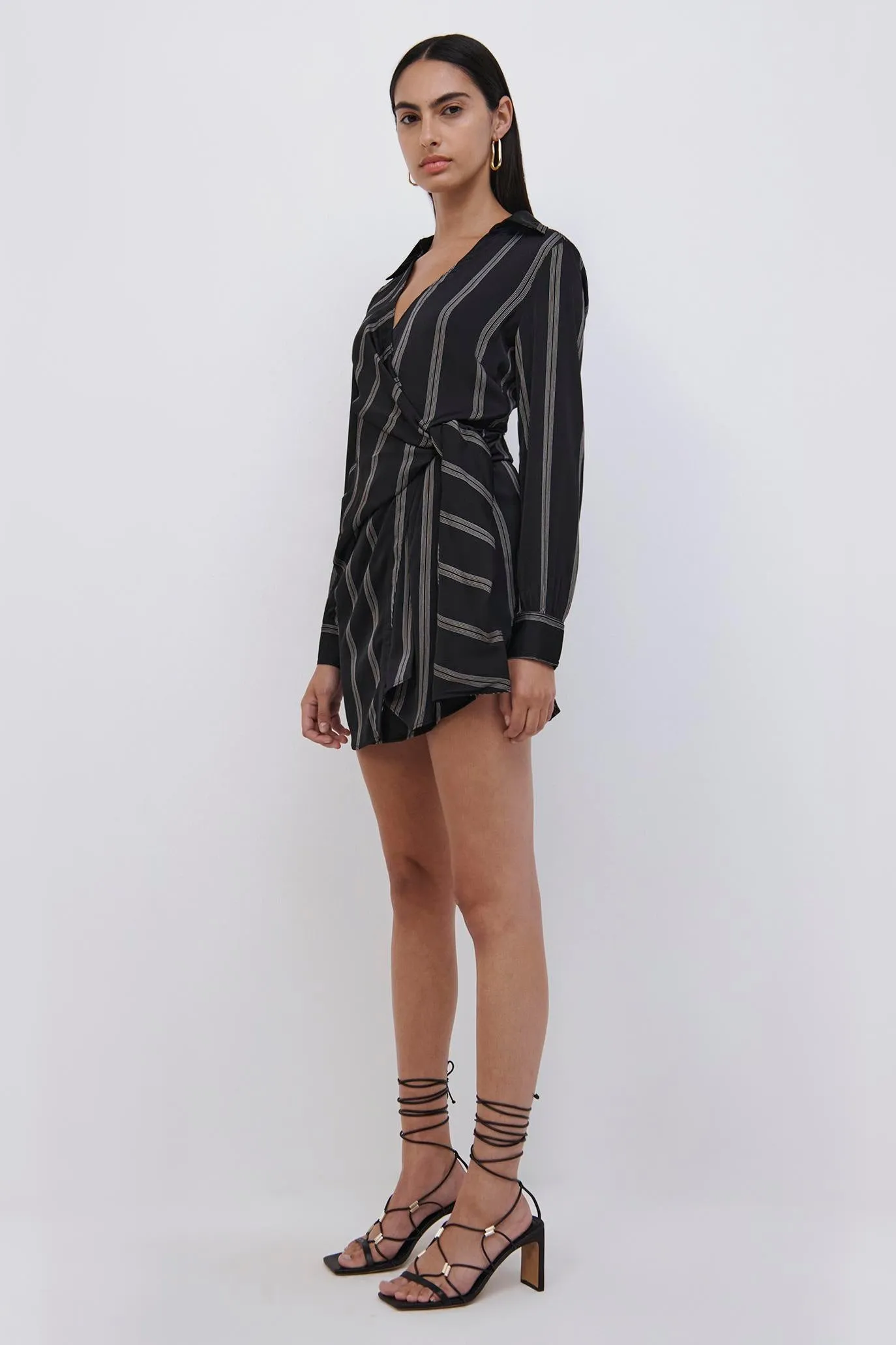 Bondi Pajama Stripe Mini Dress sold by Simkhai product image thumbnail 5