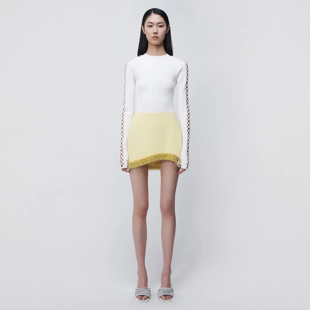 Dua Embellished Mini Skirt sold by Simkhai