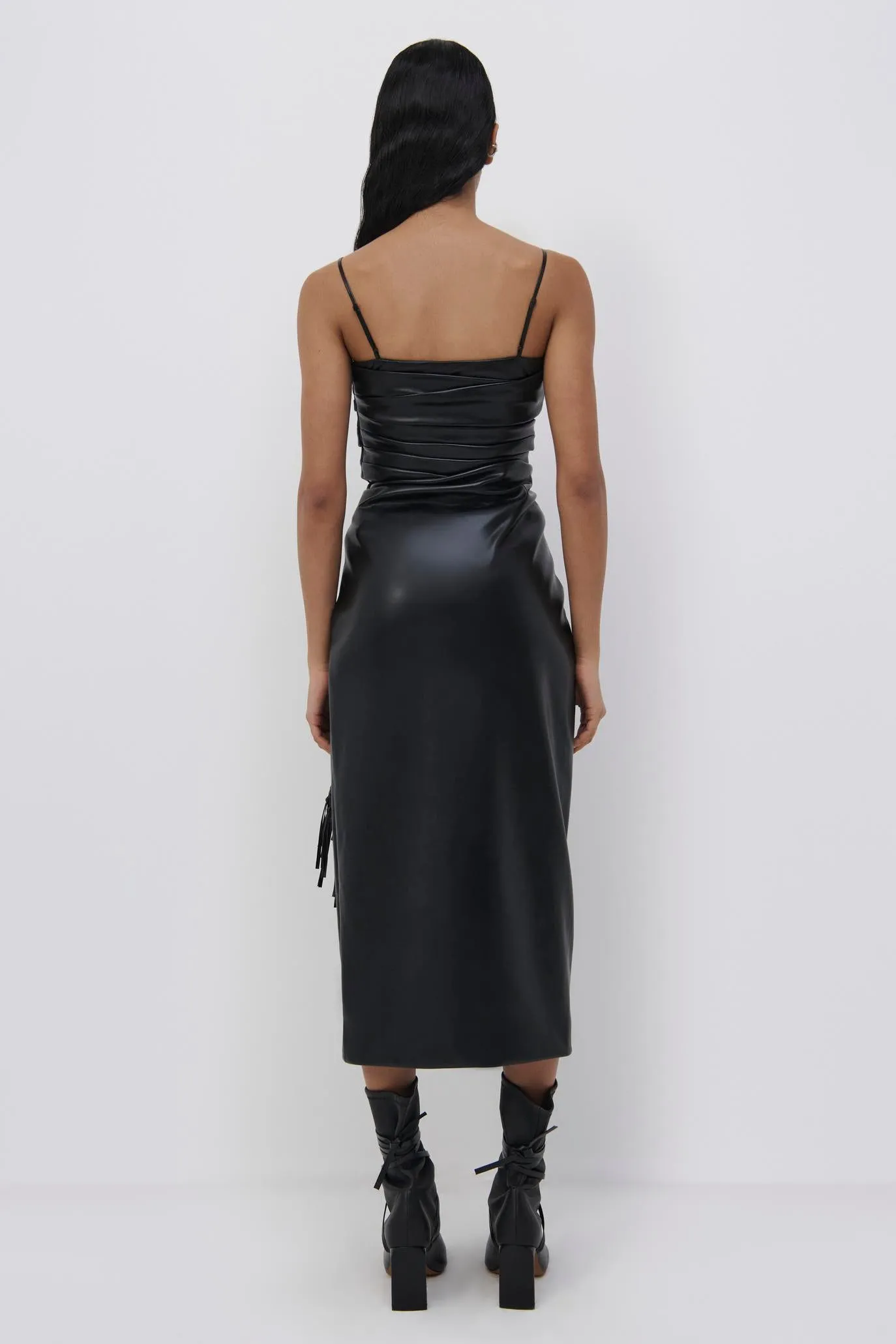 Sabine Vegan Leather Wrap Skirt sold by Simkhai product image thumbnail 5