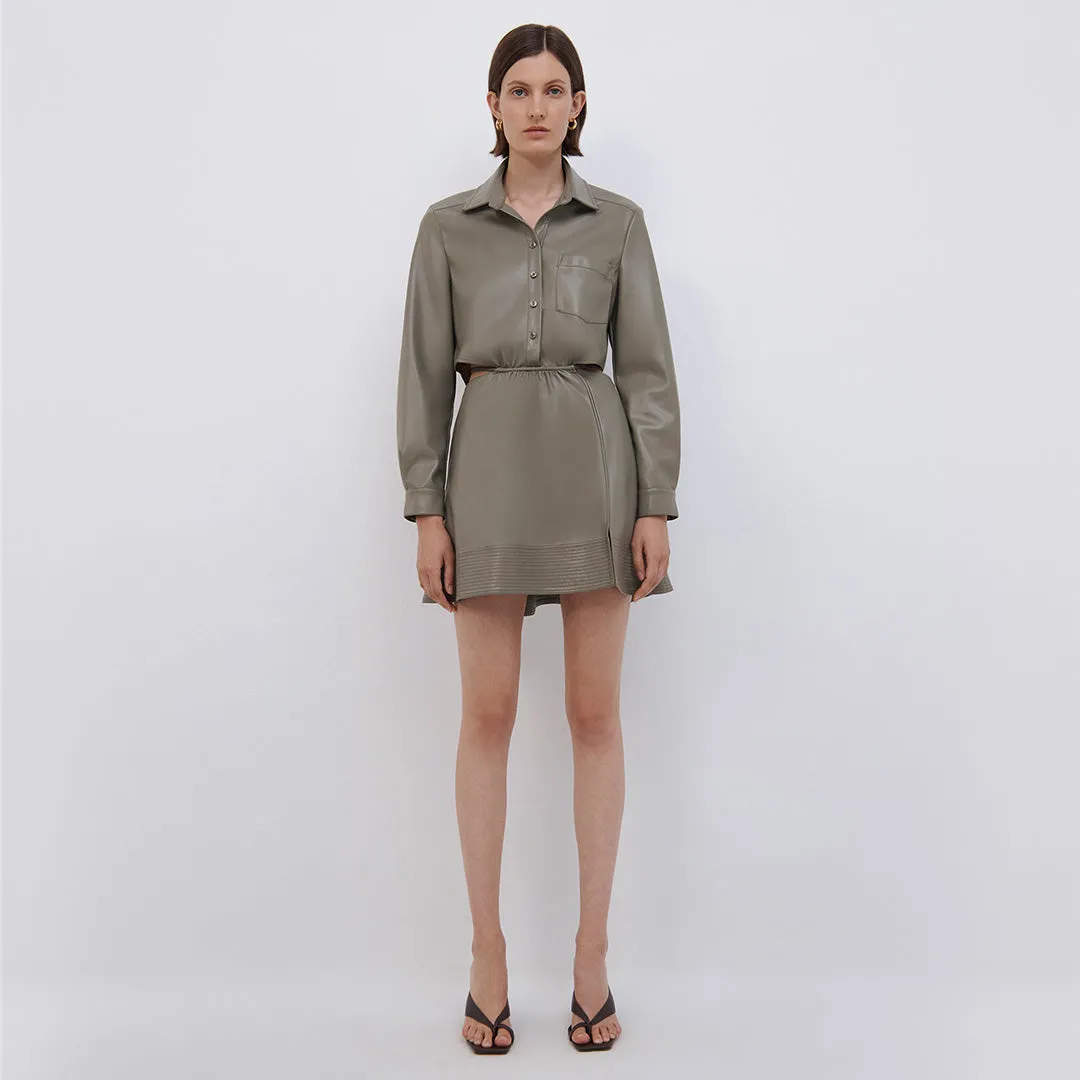 Shaelyn Vegan Leather Mini Dress sold by Simkhai