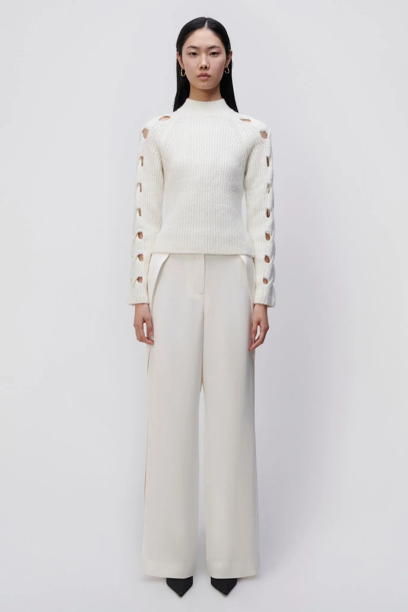 Montrose Alpaca Cable Turtleneck Pullover sold by Simkhai product image thumbnail 5