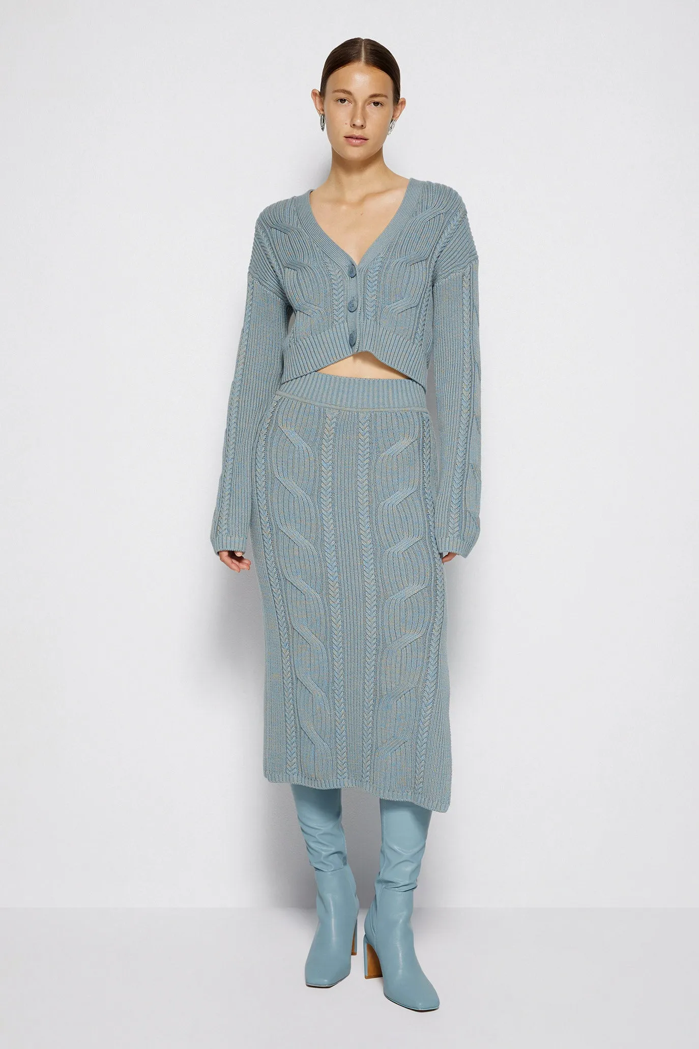 Natalia Cable Knit Midi Dress sold by Simkhai