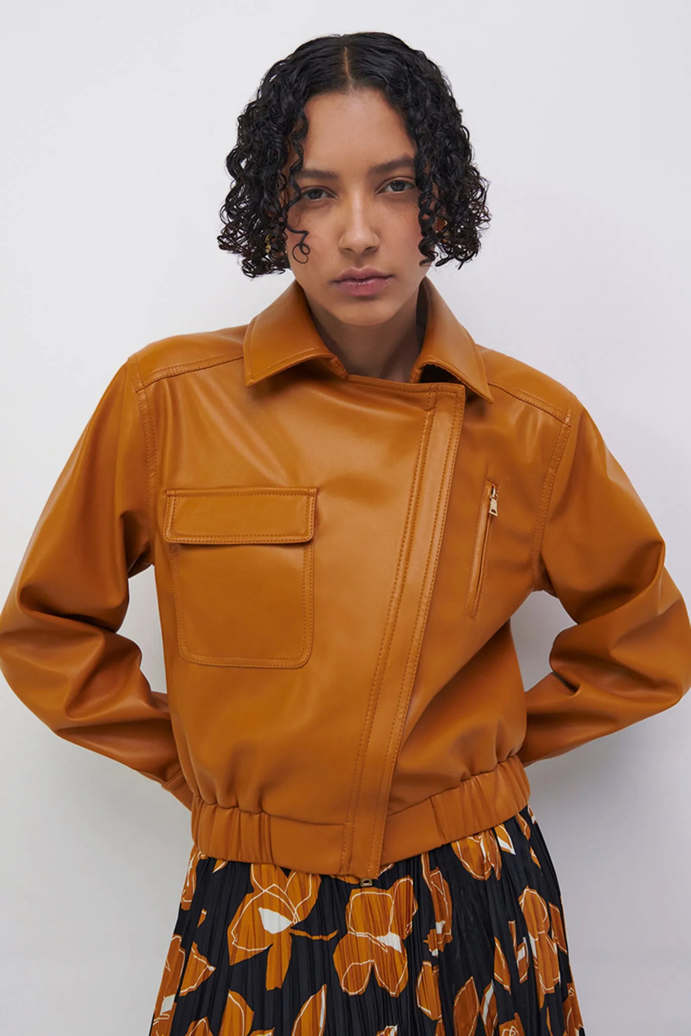 Ronan Vegan Leather Jacket sold by Simkhai product image thumbnail 2