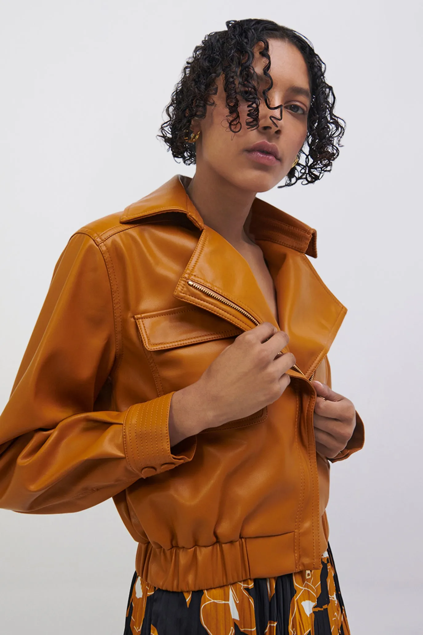 Ronan Vegan Leather Jacket sold by Simkhai product image thumbnail 4