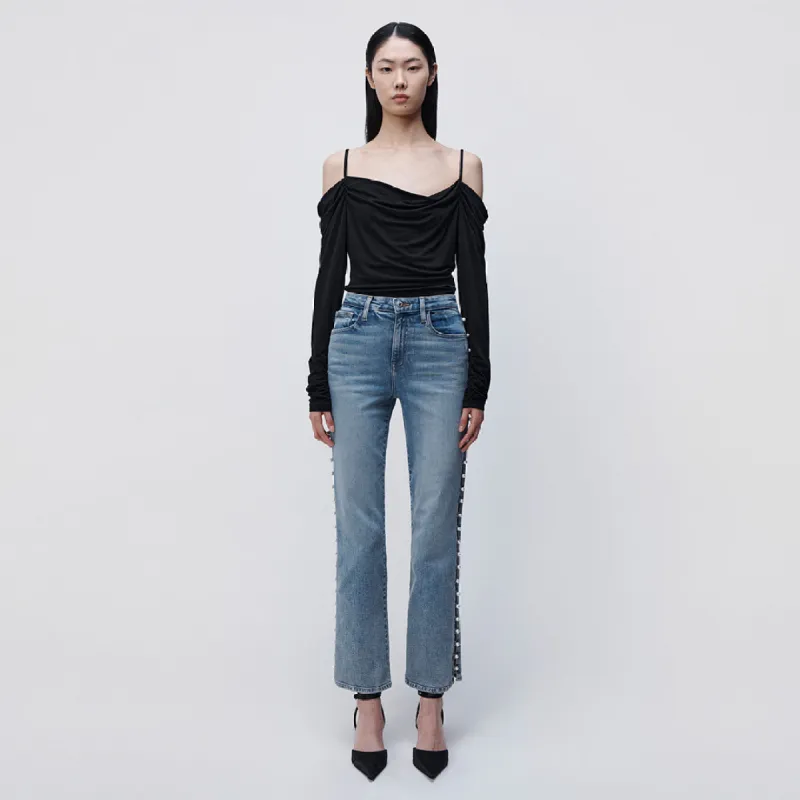 Landon Pebble Jersey Top made by Simkhai