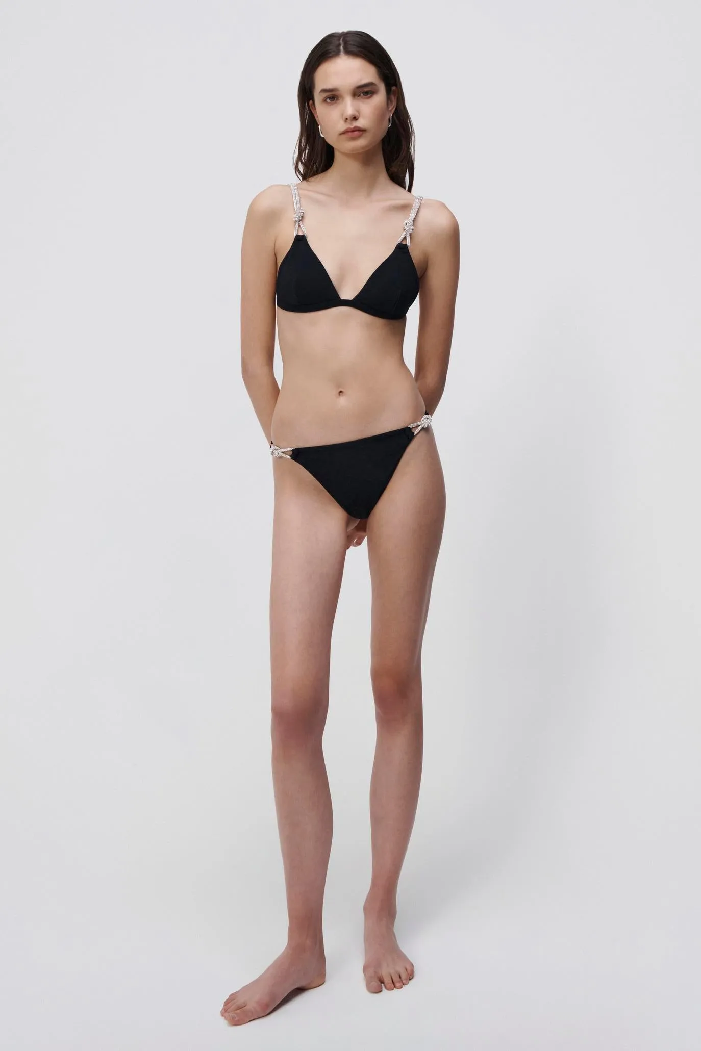 Brighton Diamante Bikini Top sold by Simkhai