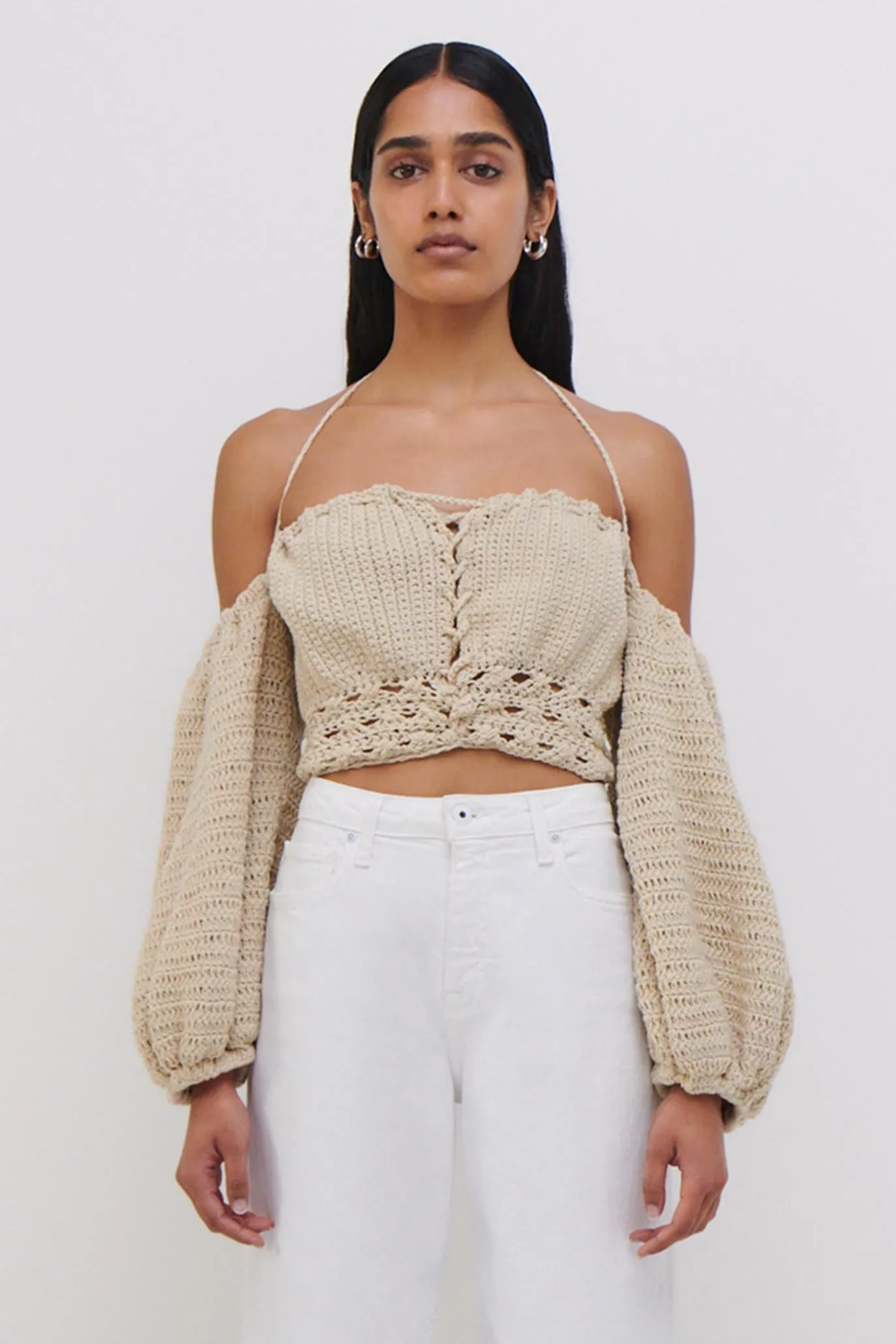 JS x Elexiay Crochet Top sold by Simkhai product image thumbnail 2