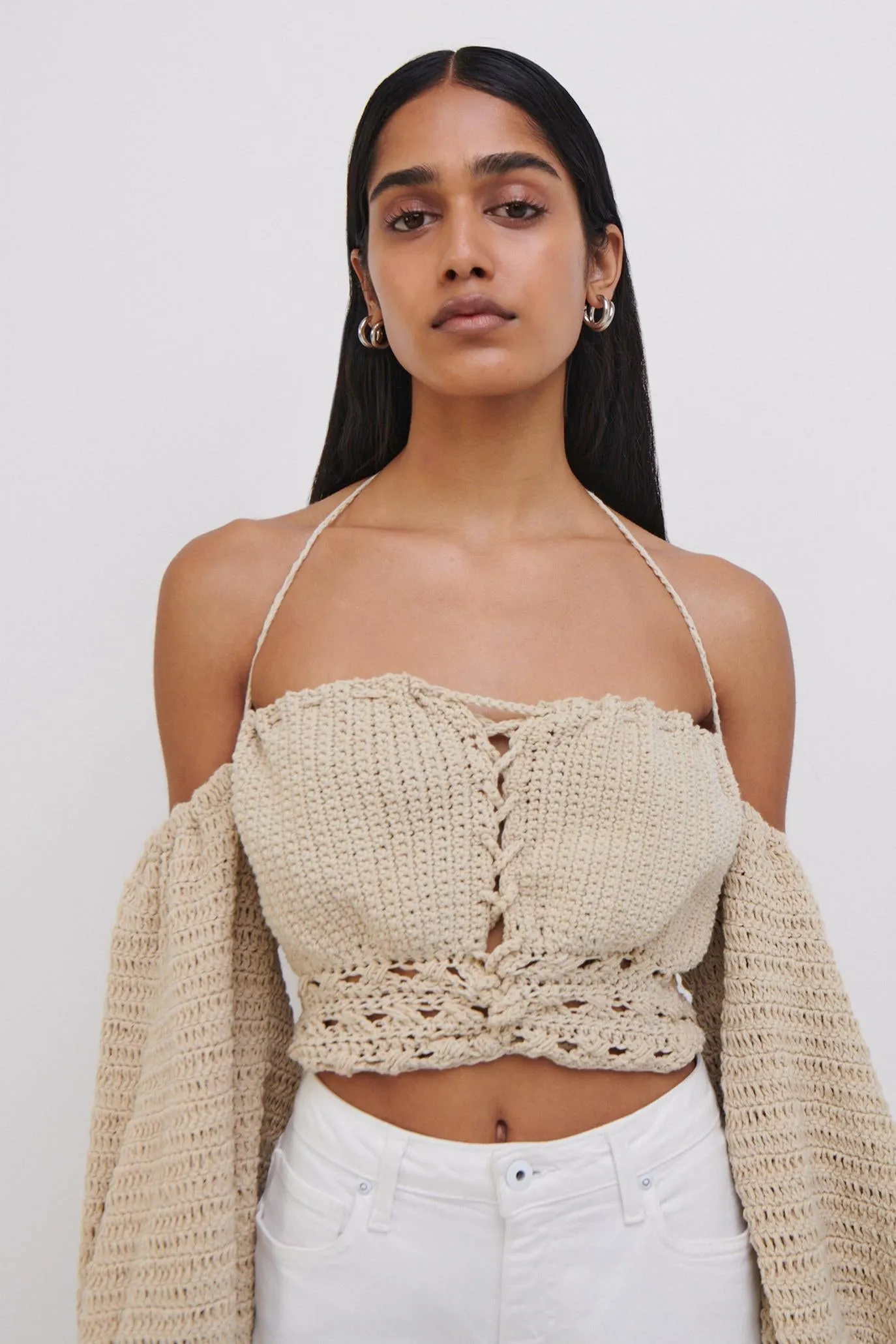 JS x Elexiay Crochet Top sold by Simkhai product image thumbnail 4