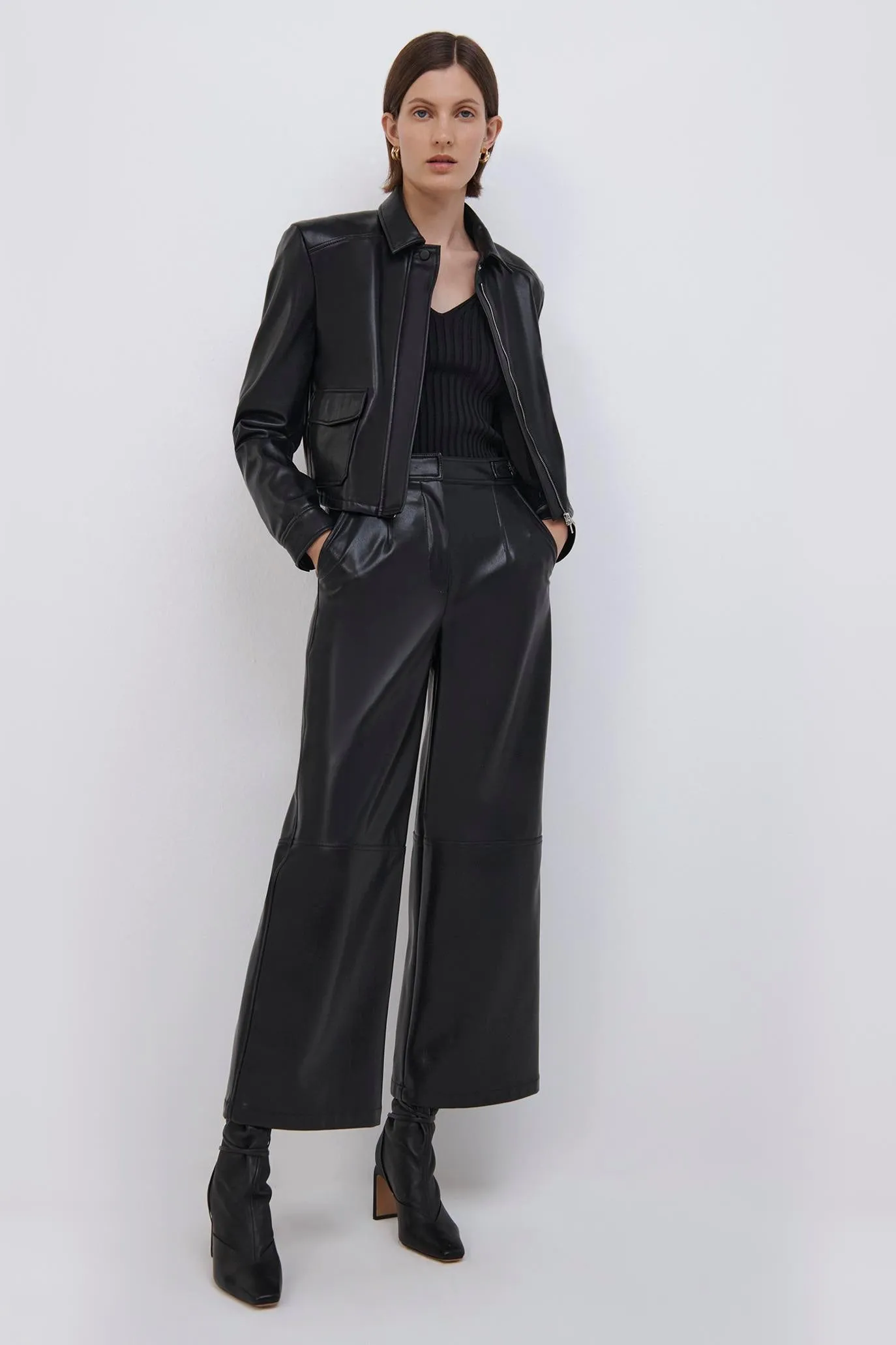 Donna Vegan Leather Jacket sold by Simkhai product image thumbnail 3