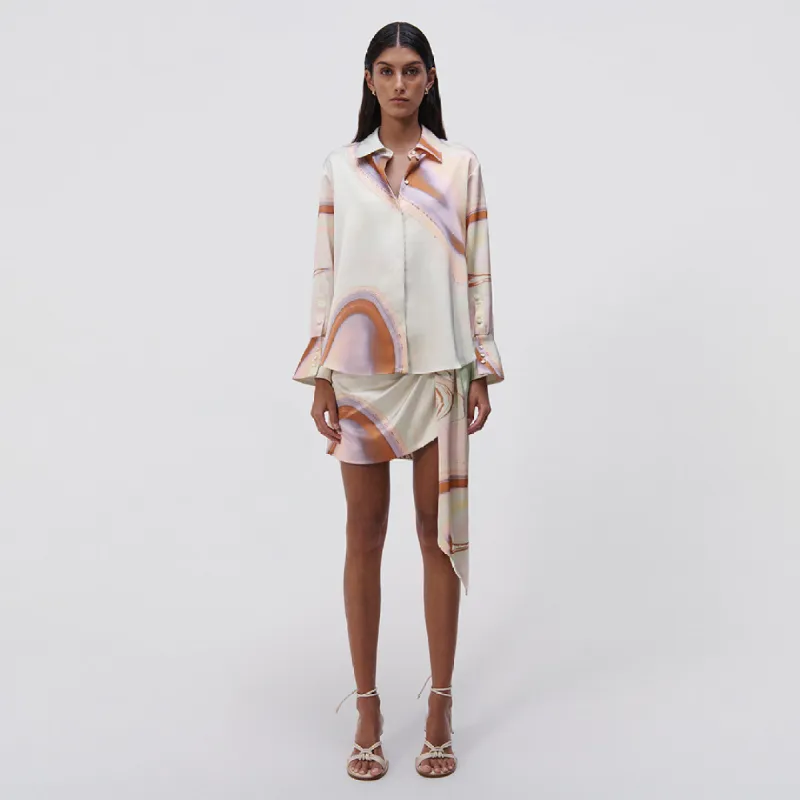 Elika Satin Top sold by Simkhai