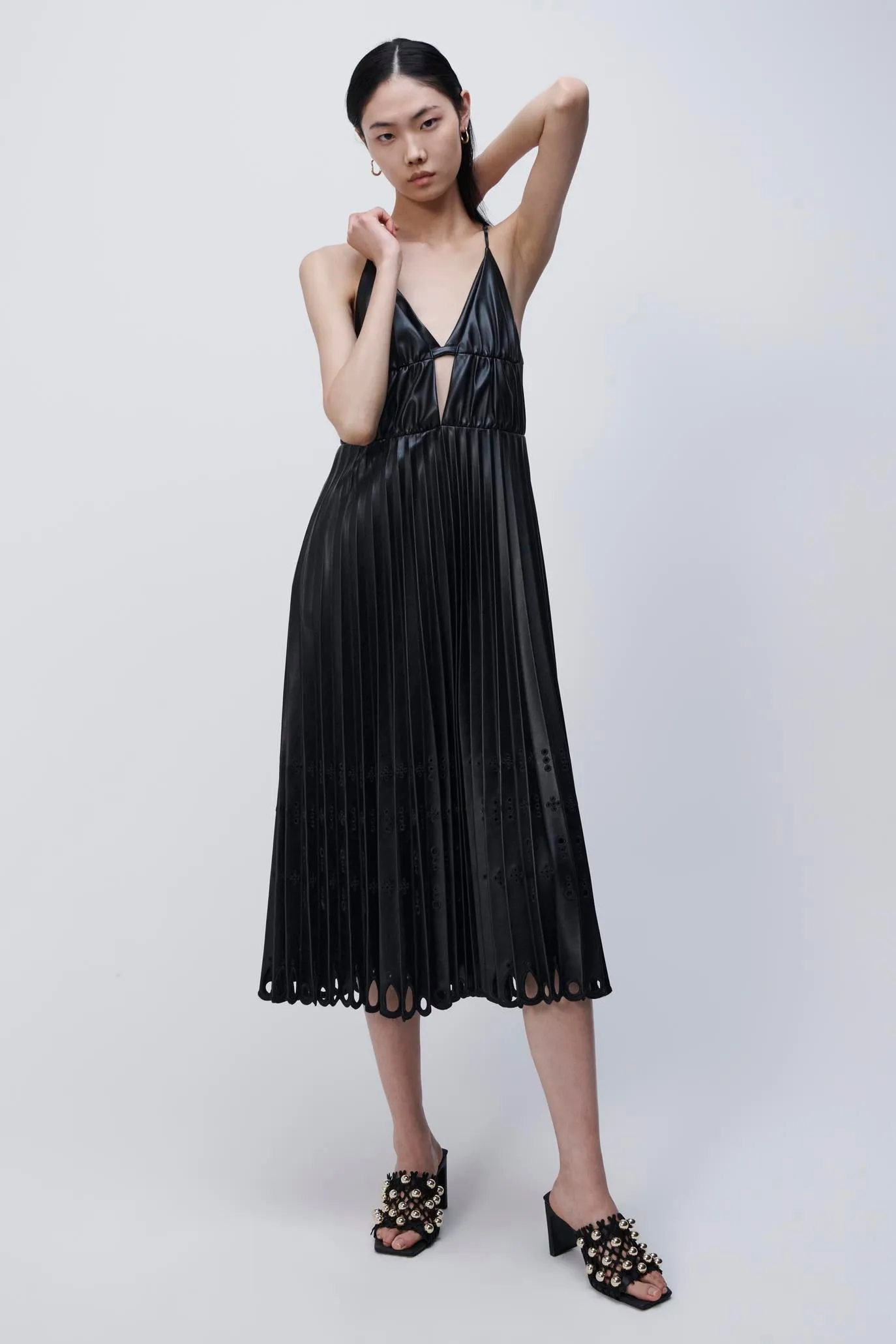 Alpine Vegan Leather Midi Dress sold by Simkhai product image thumbnail 4