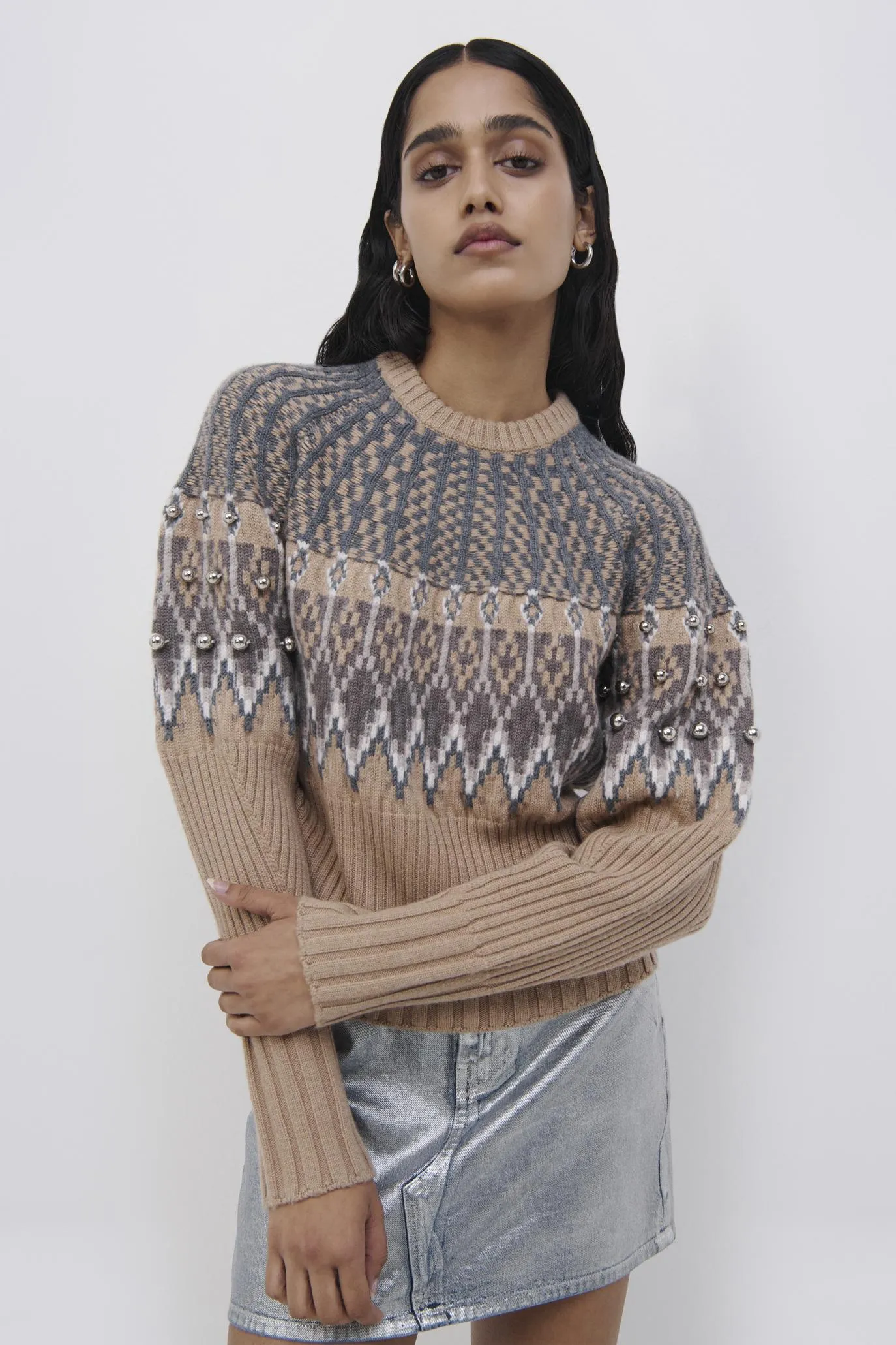 Audree Fair Isle Pullover Top sold by Simkhai product image thumbnail 2