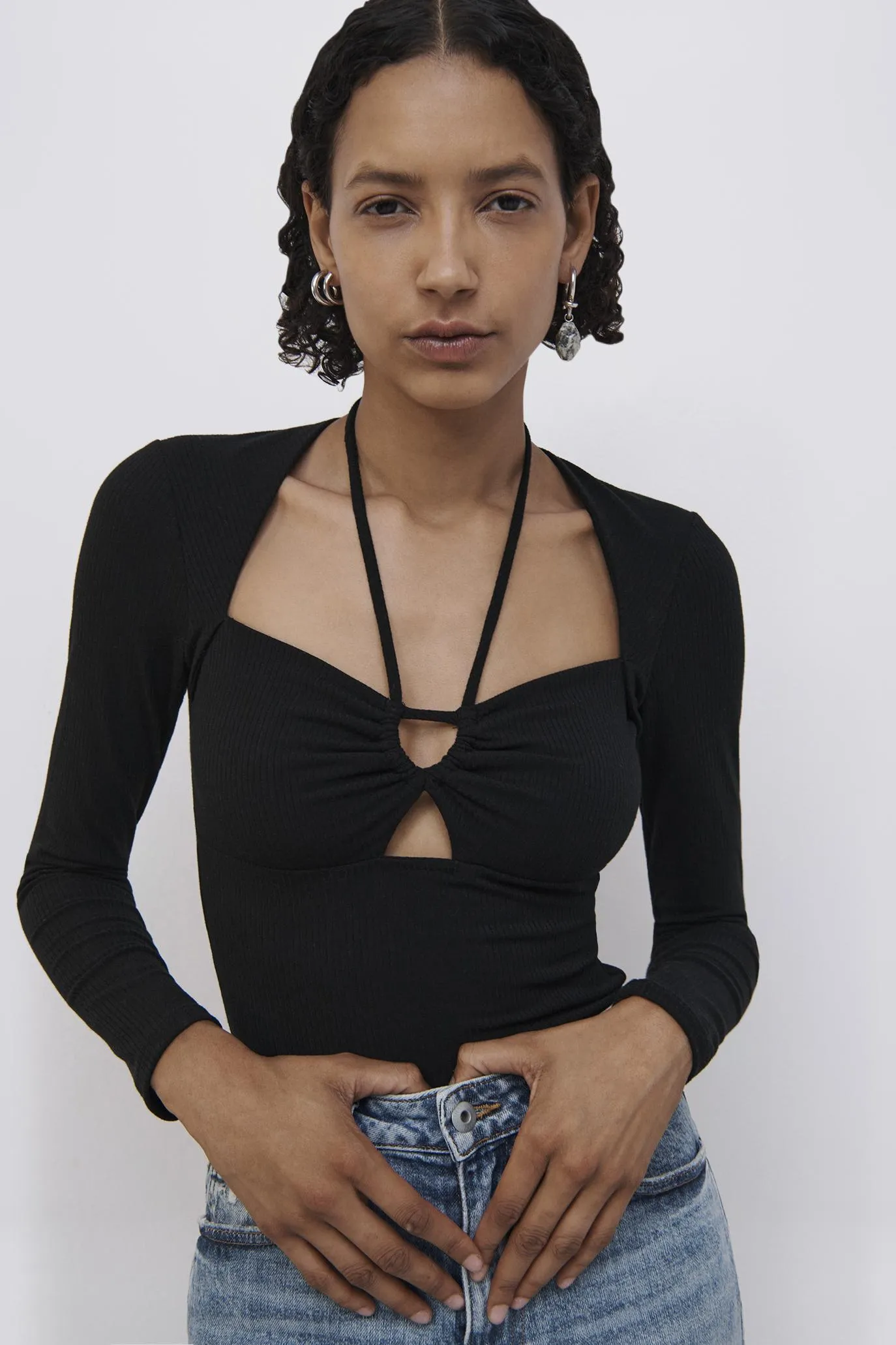 Merritt Shaping Rib Top sold by Simkhai product image thumbnail 2