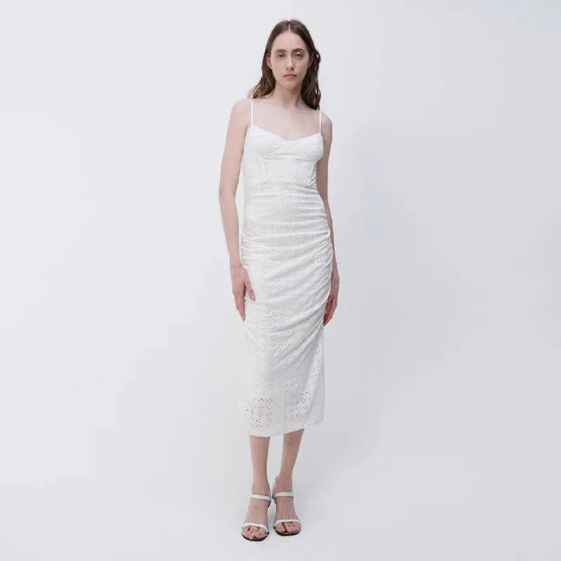 Moira Broderie Anglaise Midi Dress made by Simkhai