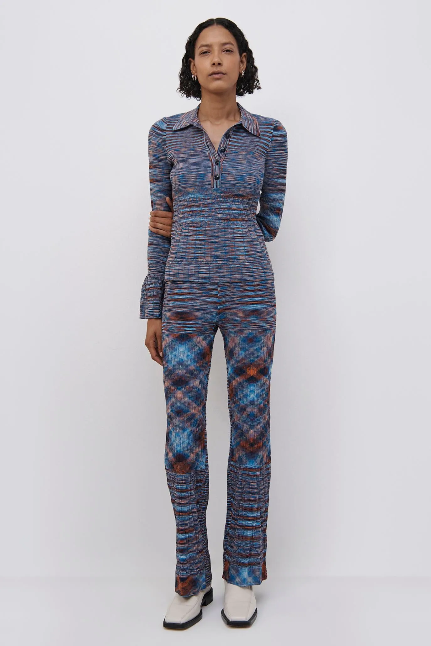 Georgette Space Dye Pant sold by Simkhai product image thumbnail 4