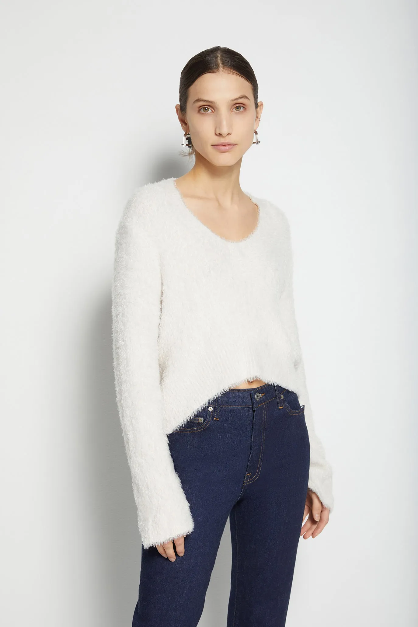 Addie Feathered Pullover sold by Simkhai