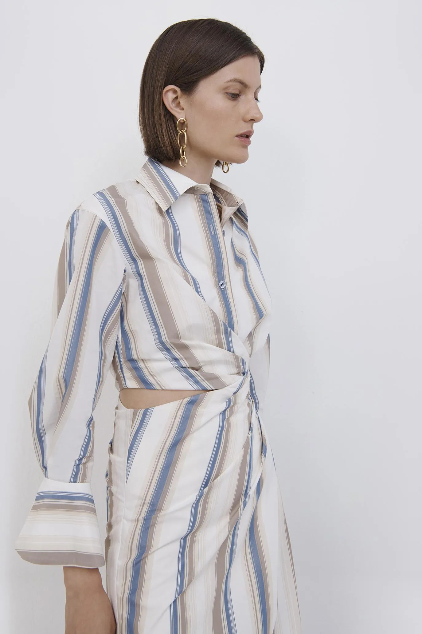 Marge Striped Midi Dress sold by Simkhai product image thumbnail 4