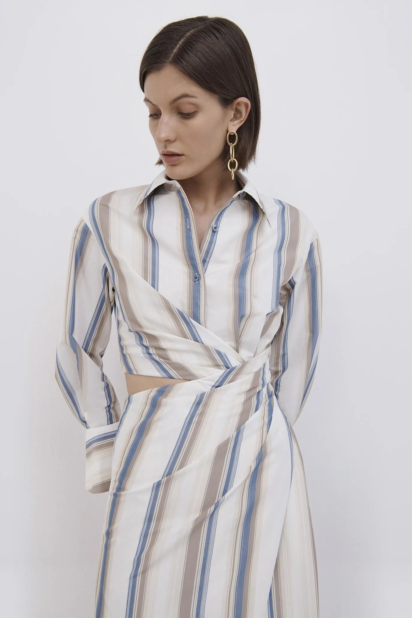 Marge Striped Midi Dress sold by Simkhai product image thumbnail 3