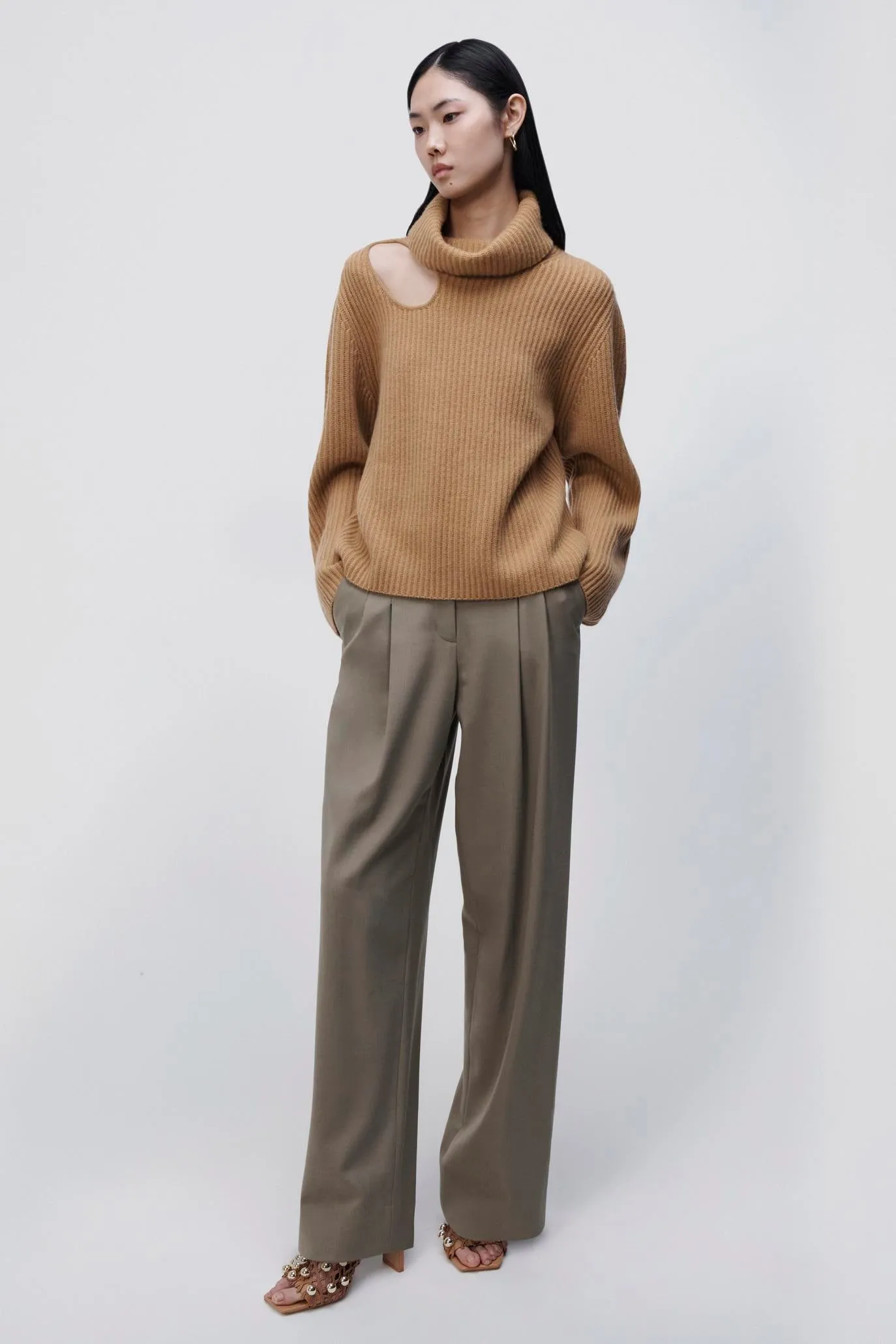 Dustin Recycled Cashmere Turtleneck Pullover sold by Simkhai product image thumbnail 3