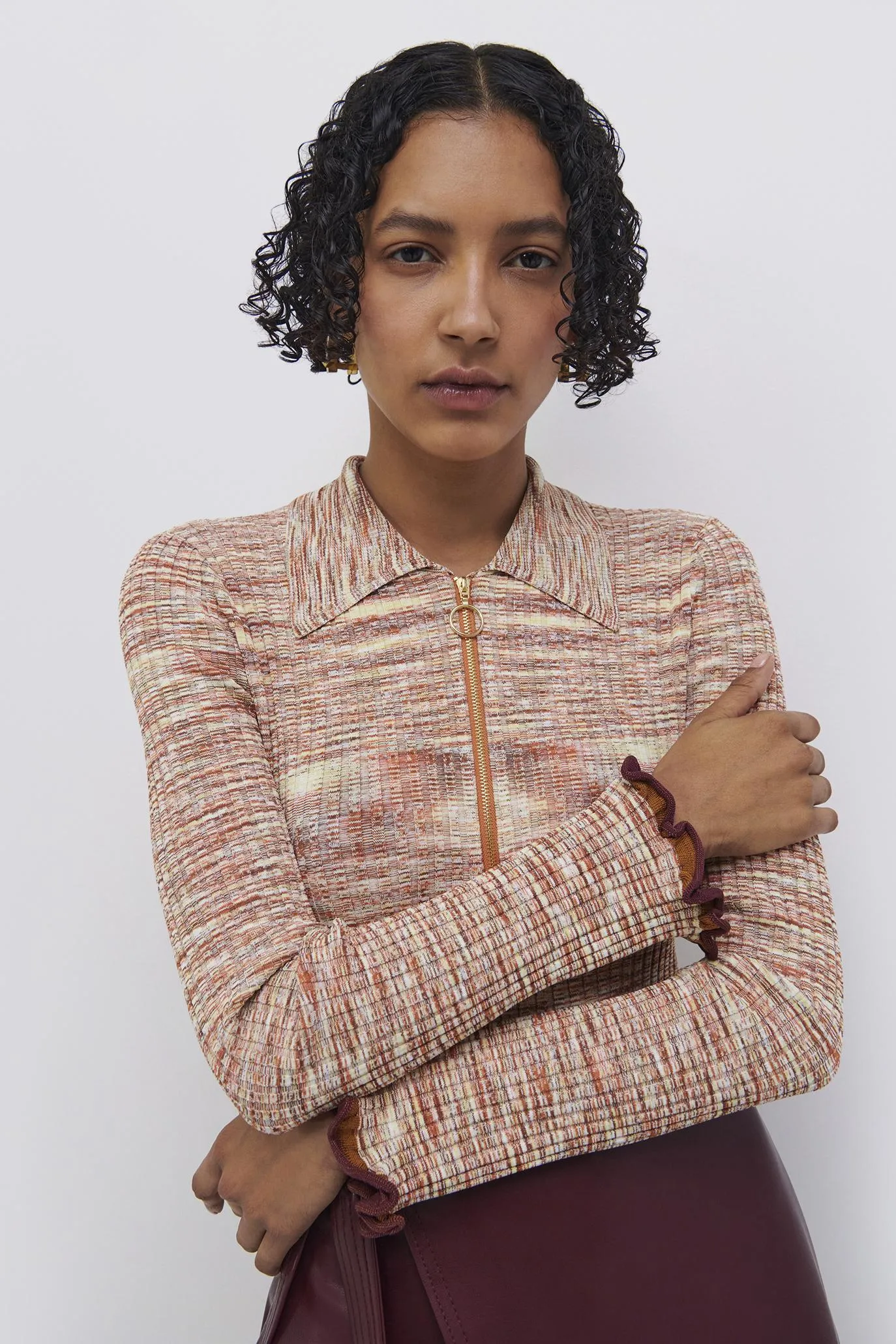 Allyson Space Dye Polo sold by Simkhai product image thumbnail 2