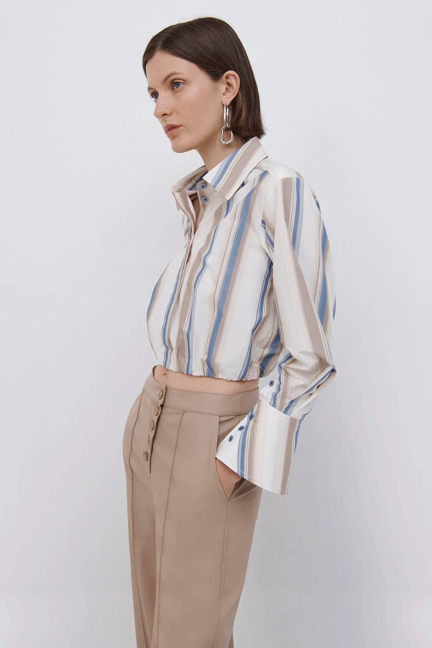 Blythe Cropped Shirt sold by Simkhai product image thumbnail 3