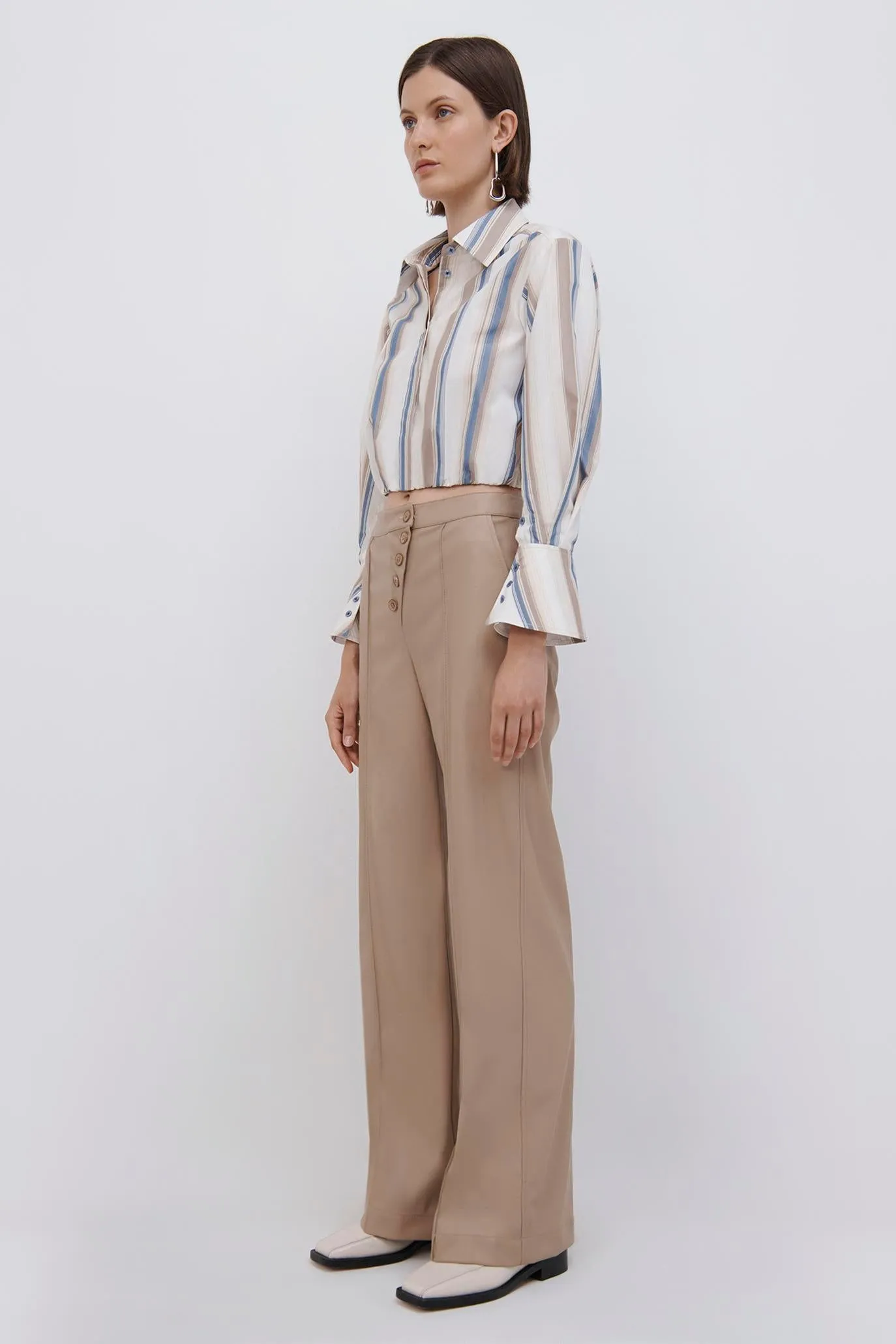 Blythe Cropped Shirt sold by Simkhai product image thumbnail 4