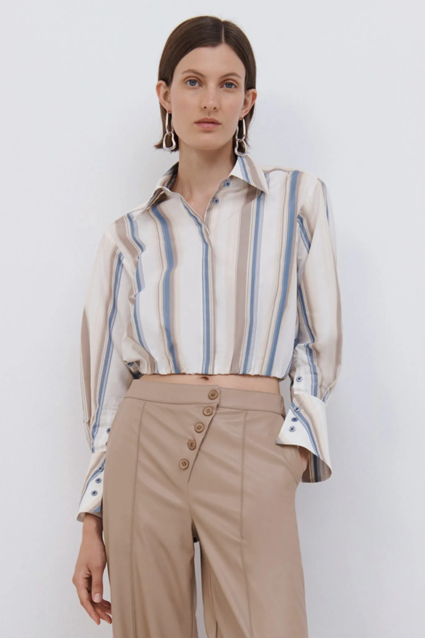 Blythe Cropped Shirt sold by Simkhai product image thumbnail 2