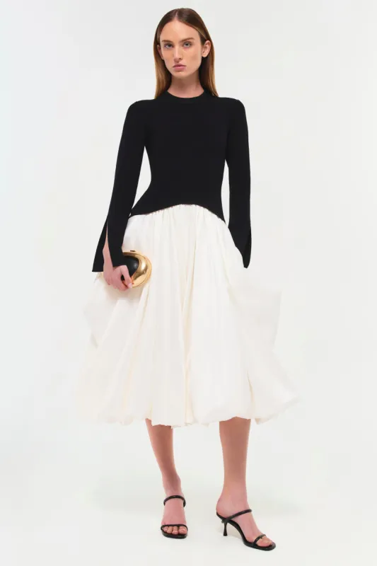 Kenlie Taffeta Knit Midi Dress sold by Simkhai