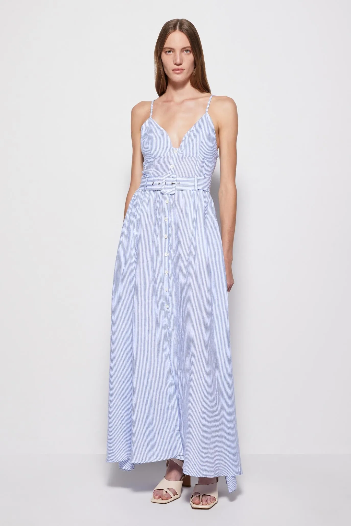 Vicky Linen Midi Dress sold by Simkhai