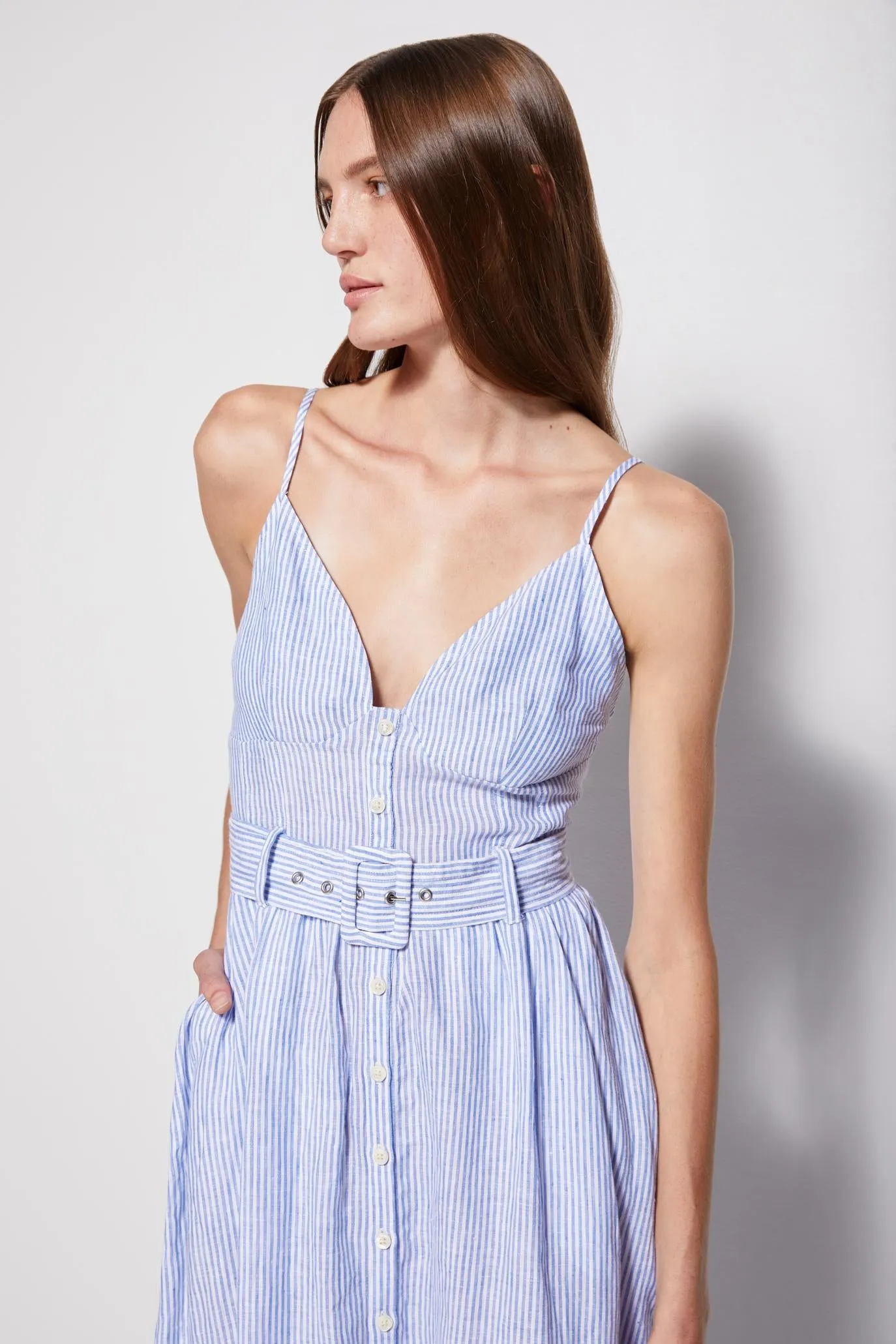 Vicky Linen Midi Dress sold by Simkhai product image thumbnail 2