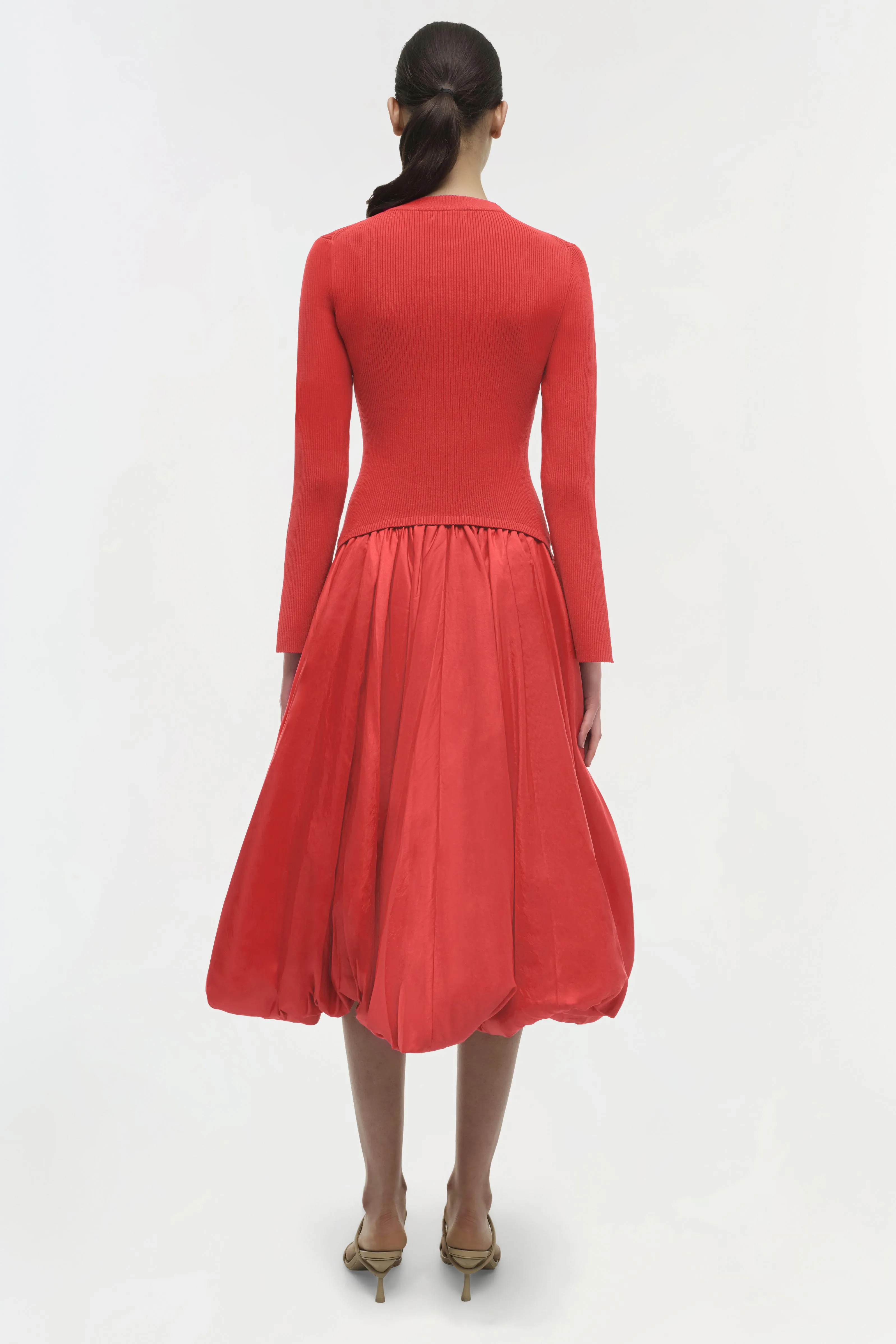 Kenlie Taffeta Knit Midi Dress sold by Simkhai product image thumbnail 4