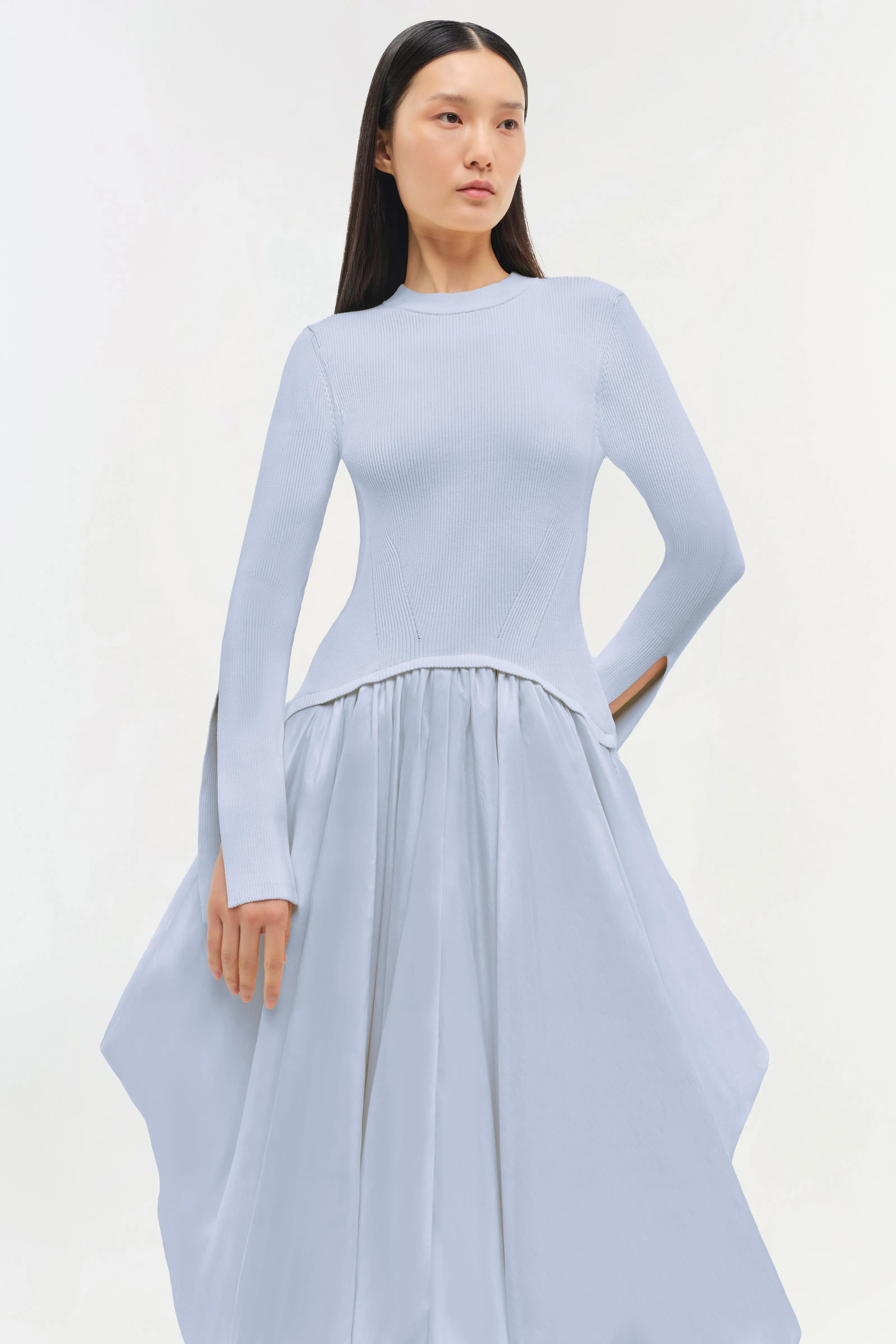 Kenlie Taffeta Knit Midi Dress sold by Simkhai
