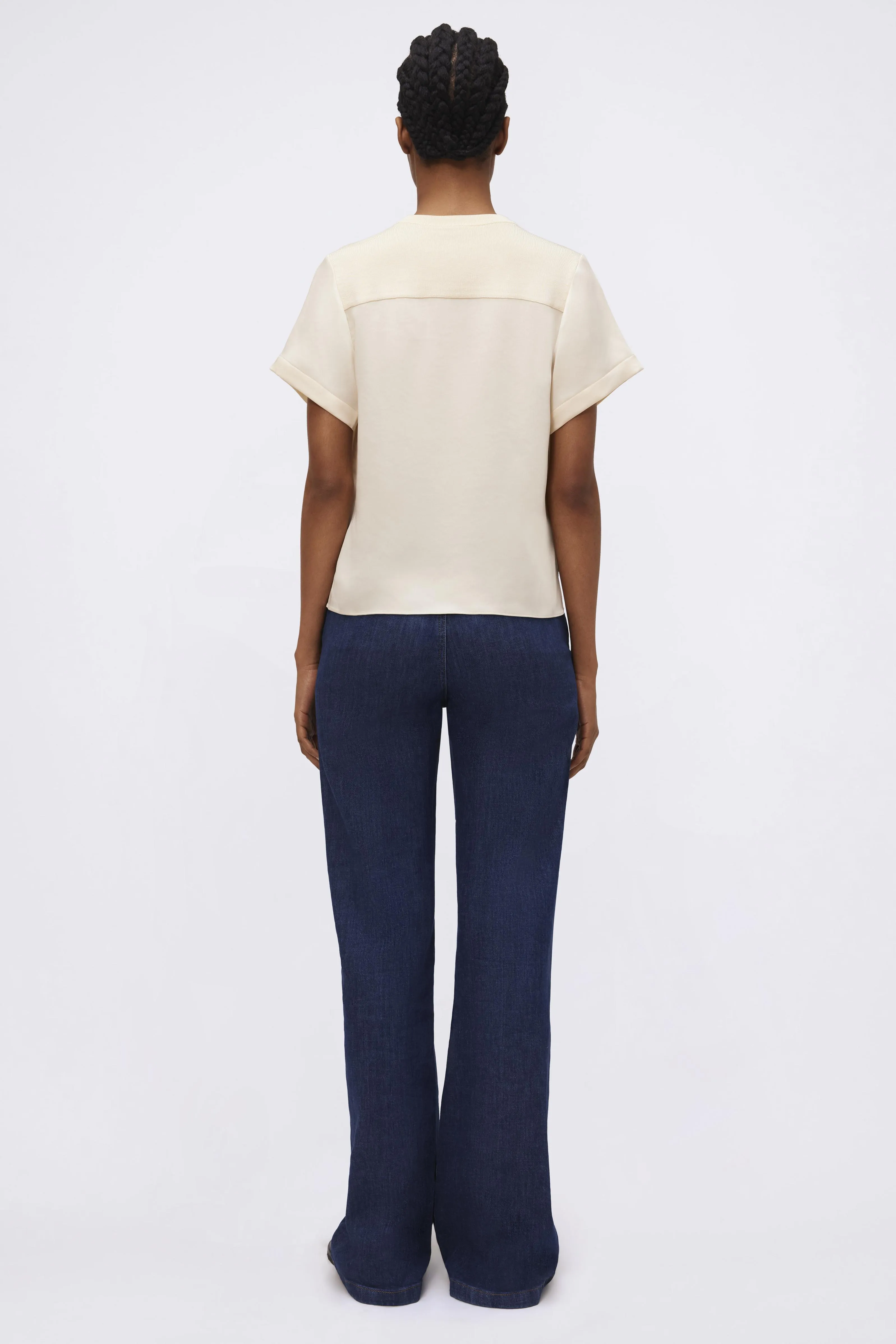 Addy Satin T-Shirt sold by Simkhai product image thumbnail 3