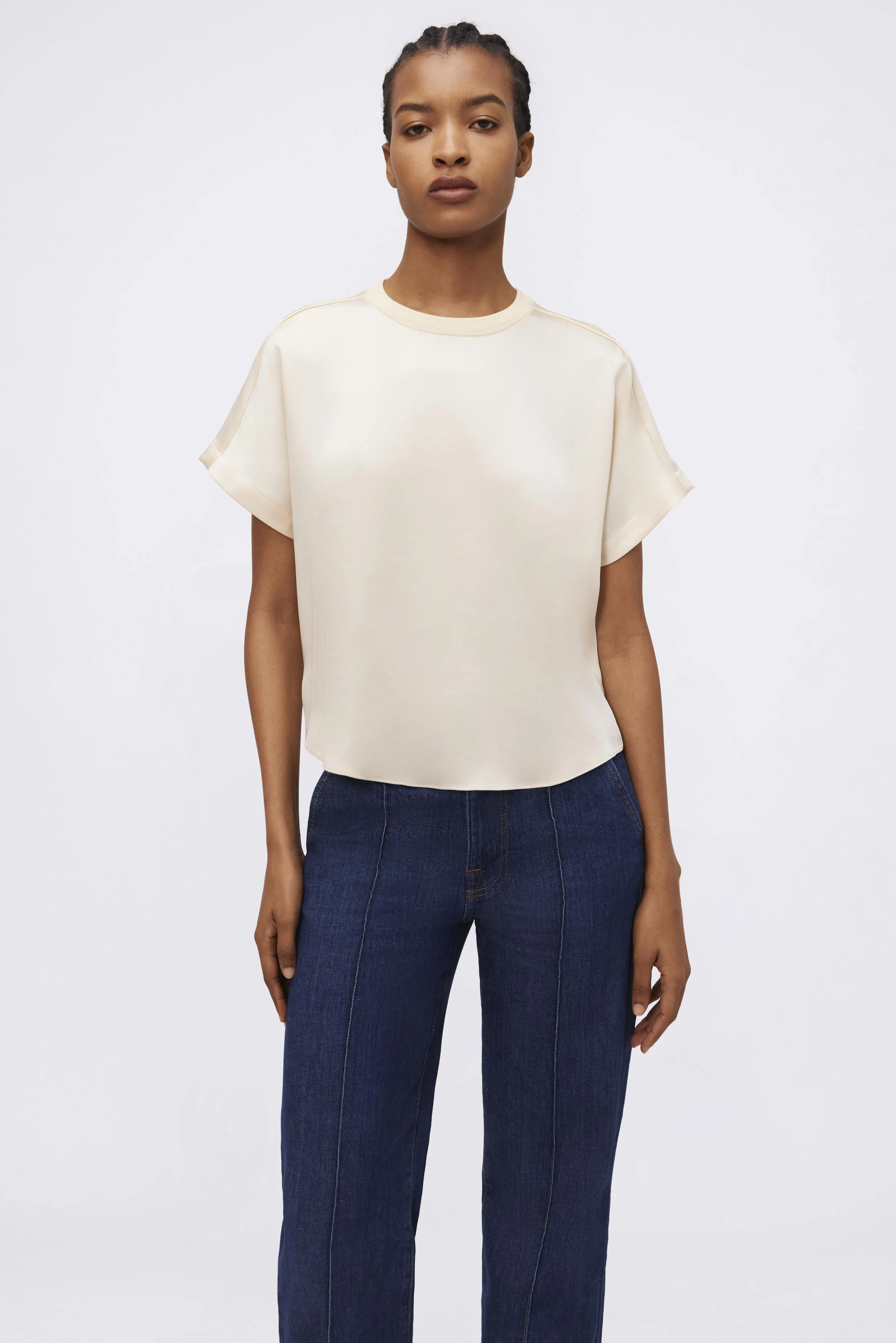 Addy Satin T-Shirt sold by Simkhai product image thumbnail 5