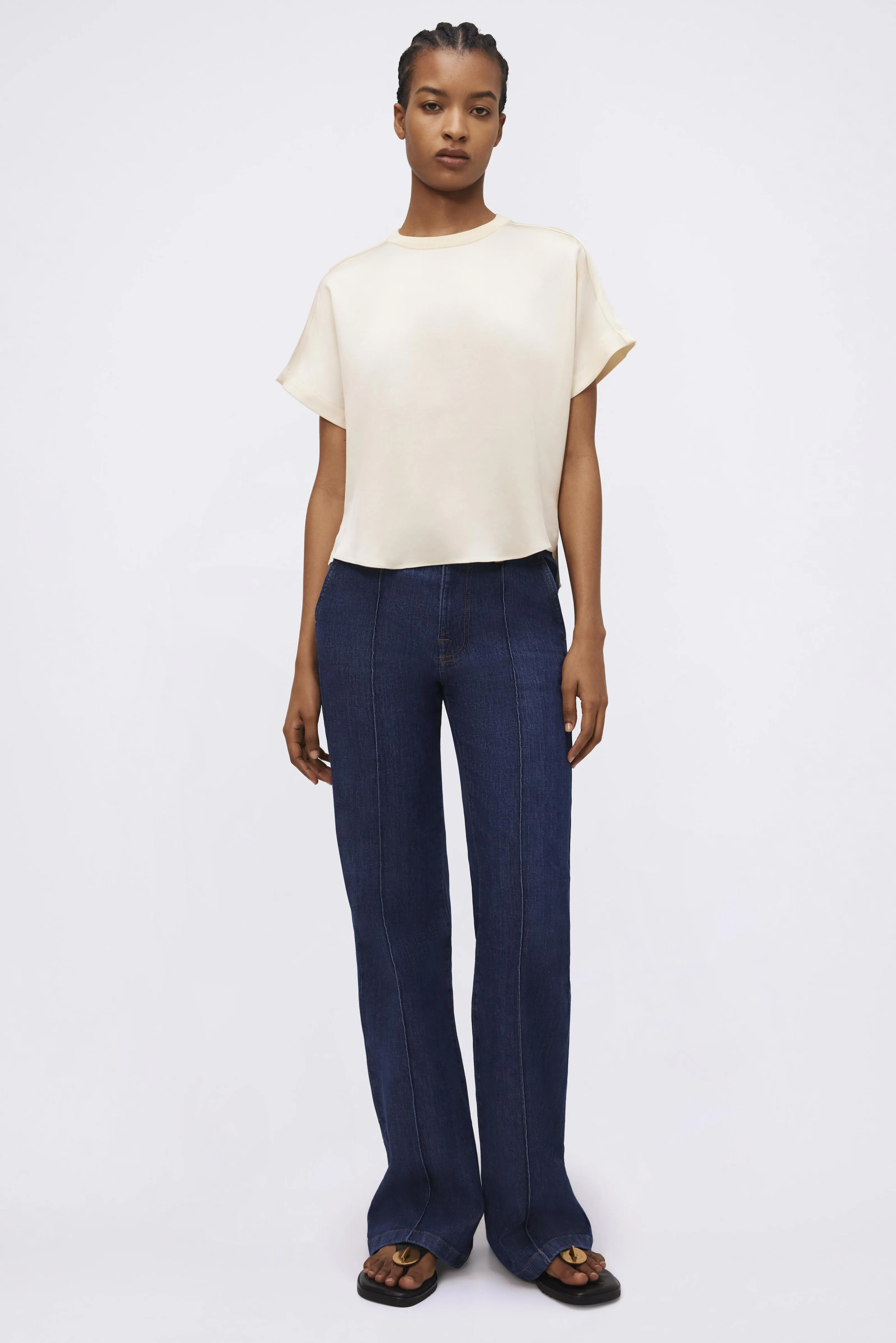 Addy Satin T-Shirt sold by Simkhai product image thumbnail 4