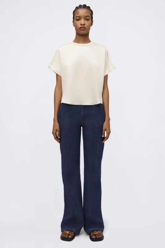 Addy Satin T-Shirt made by Simkhai